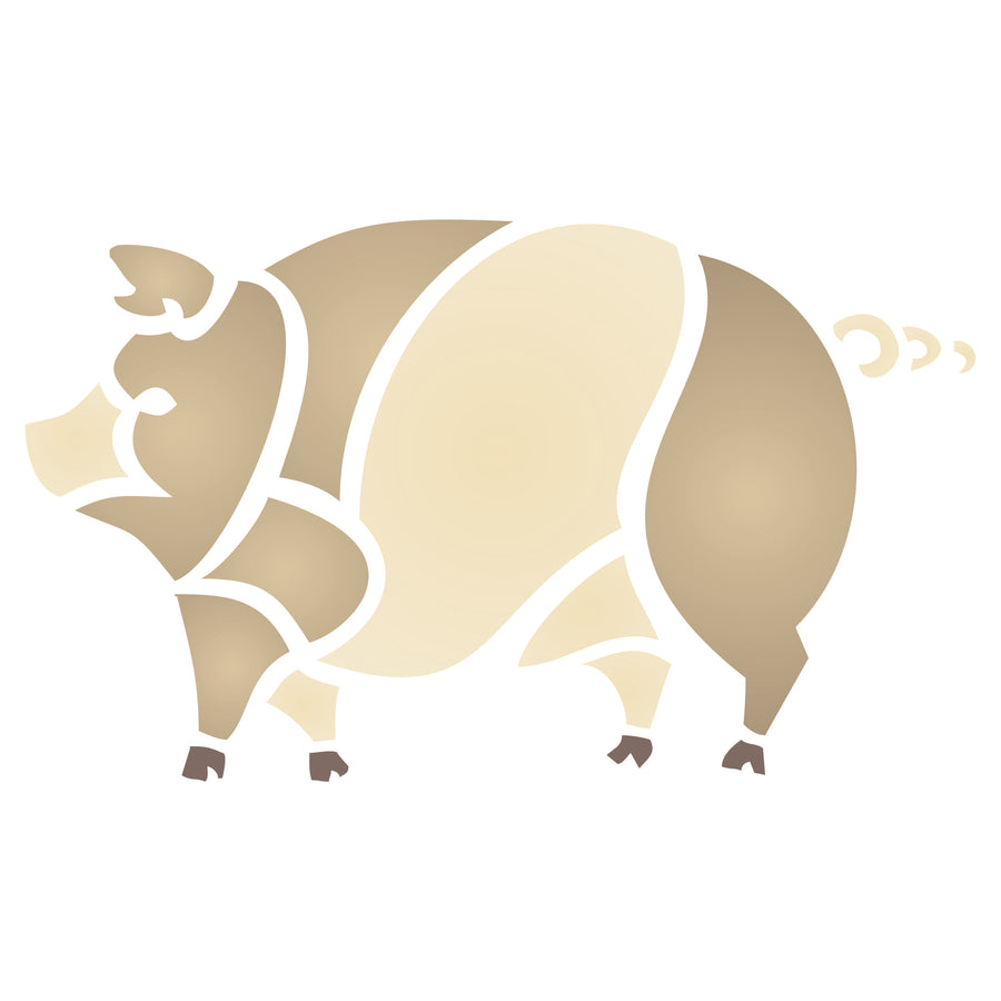 Pig Stencil- Decorative Farm Animals