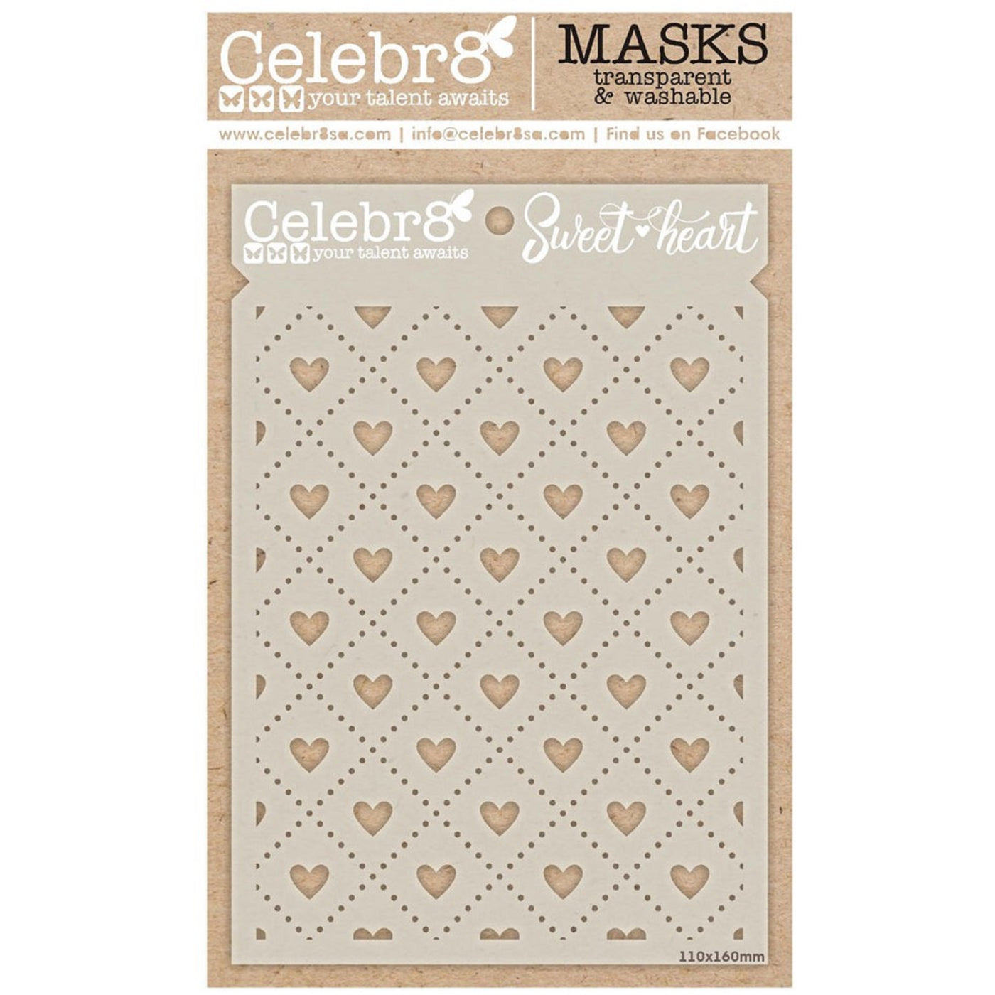 Sweet Hearts Layering Stencil- Use Layering to add Texture and Design