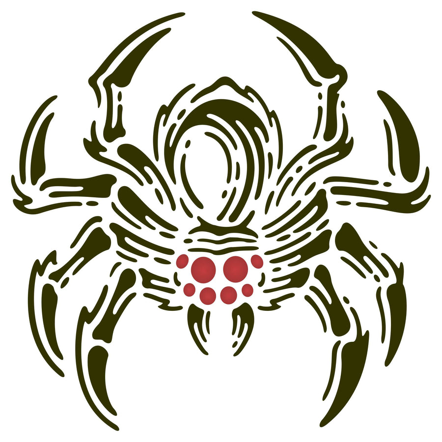 Tarantula Stencil - Large Hairy Spider Insect Bug