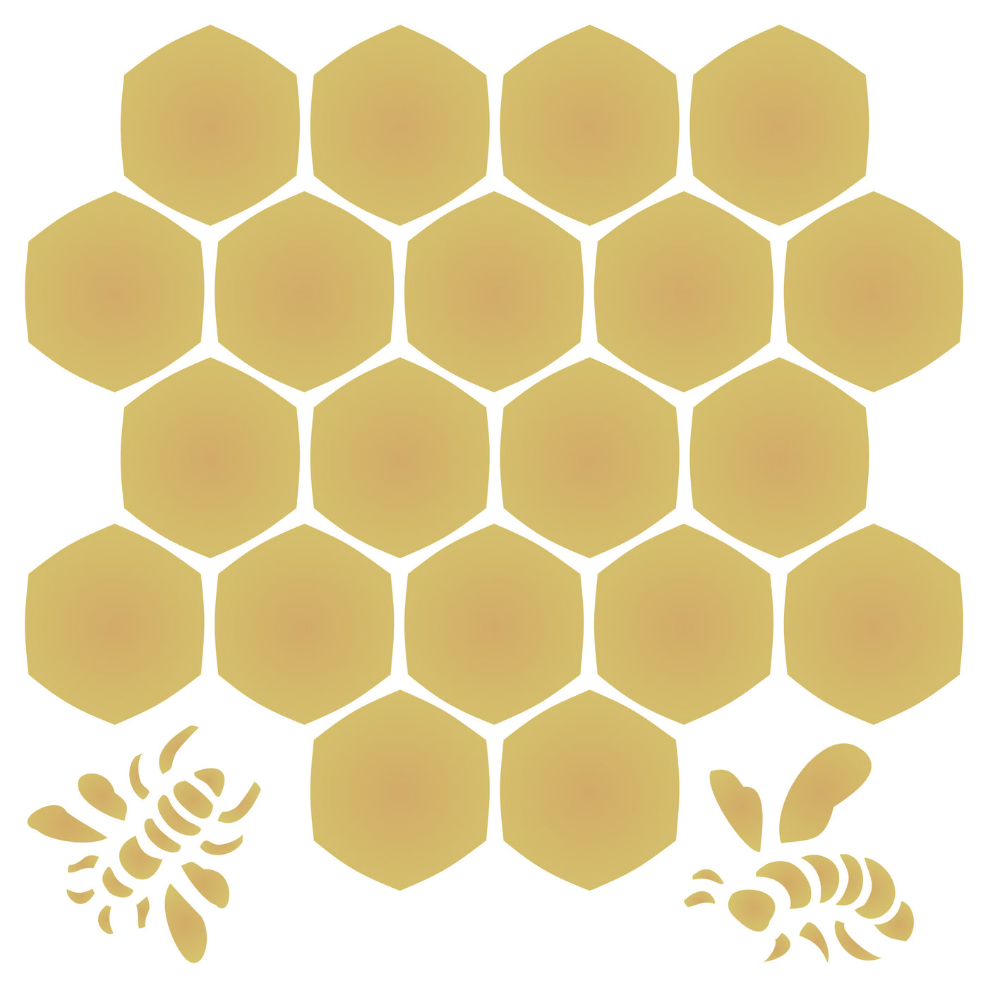 Honeycomb Stencil - Large Bee Honey Comb Hexagon