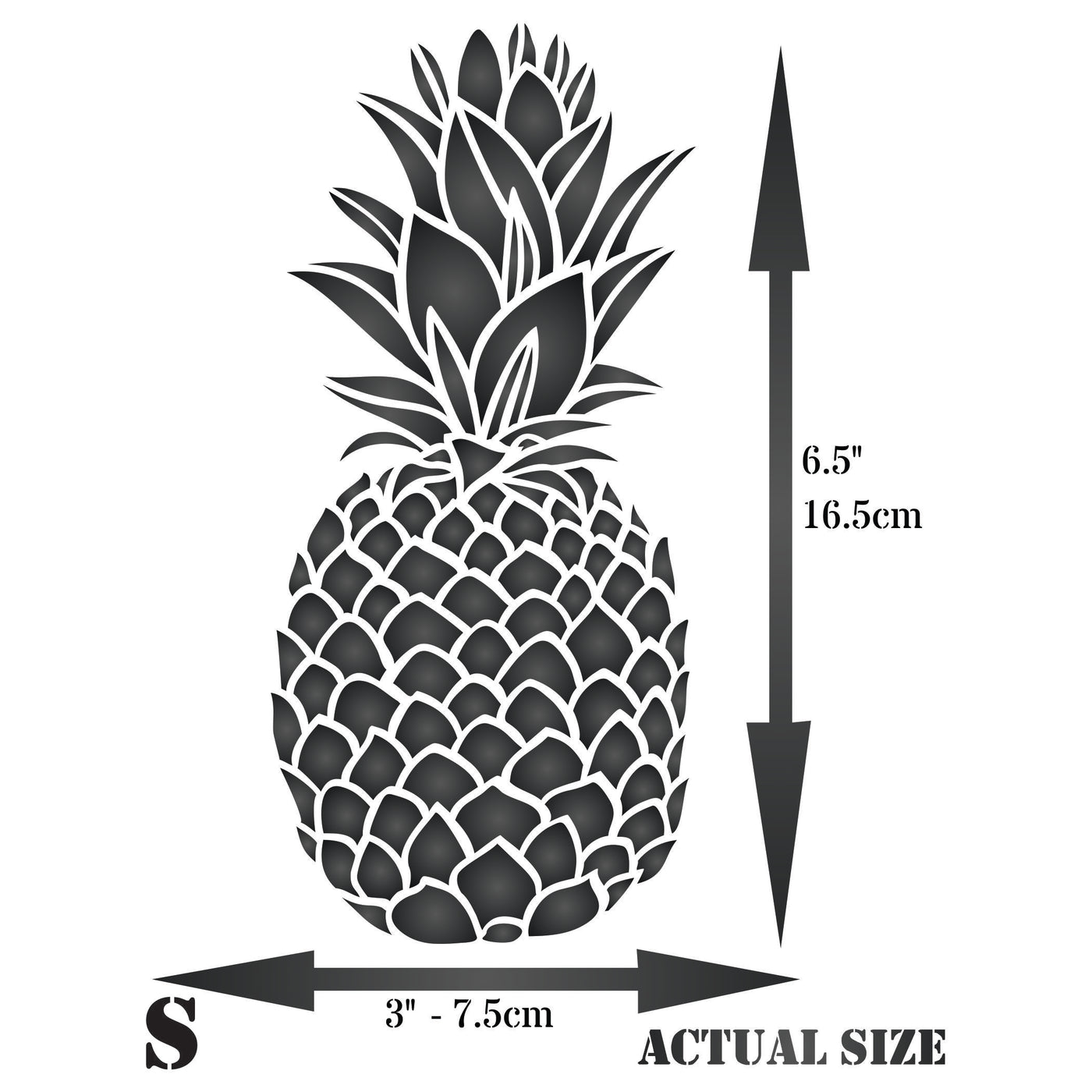 Pineapple Stencil - Fruit Vegetable Kitchen