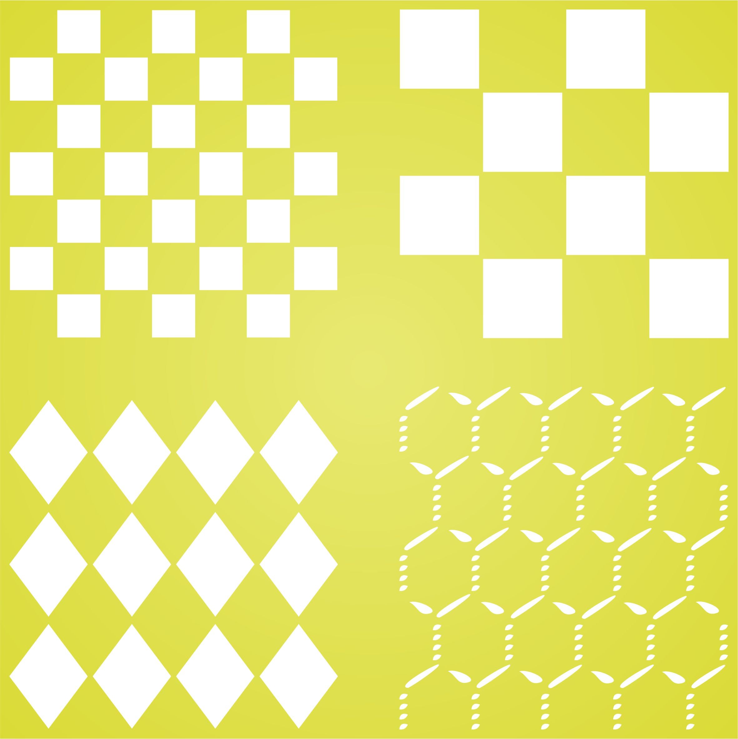 Shapes Stencil - Squares Diamonds and Chicken Wire