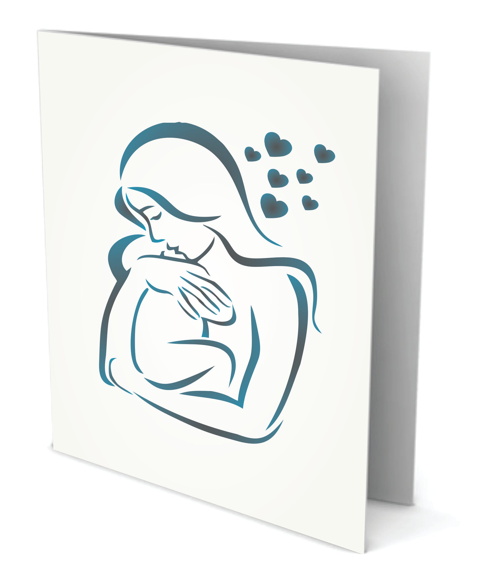 Baby Love Stencil - Mother Love Child Boy Girl