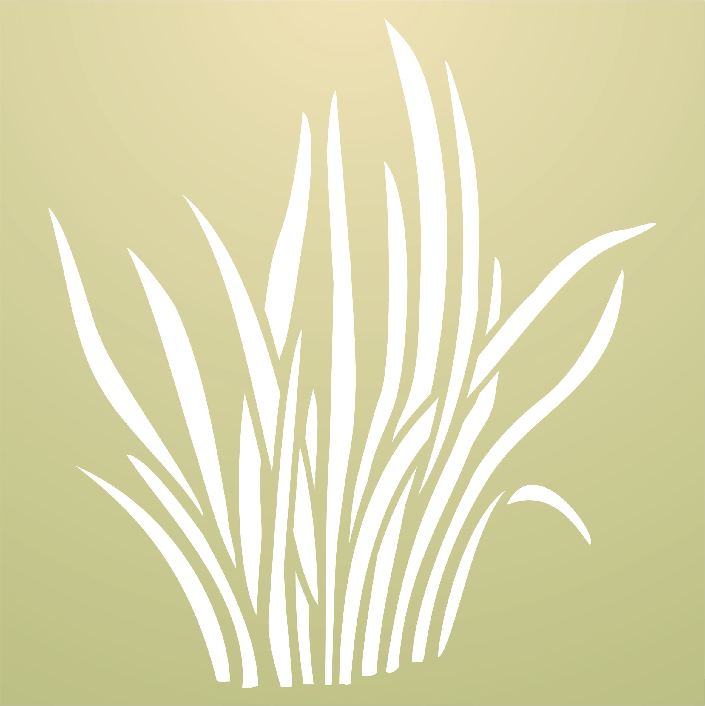 Grass Stencil - Leaves Plant Garden Marsh Grass