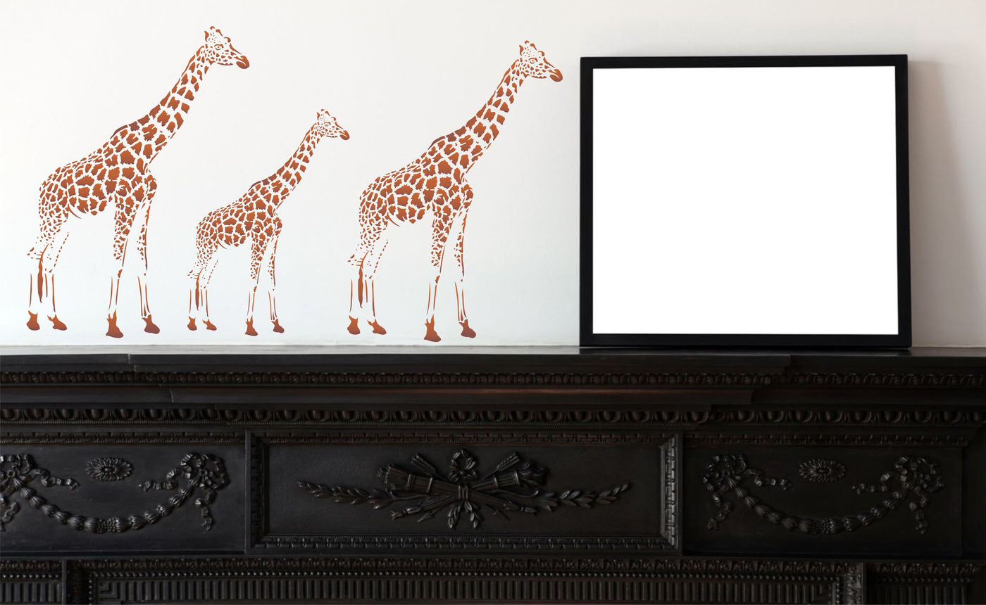 Giraffe Stencil - African Wild Animal