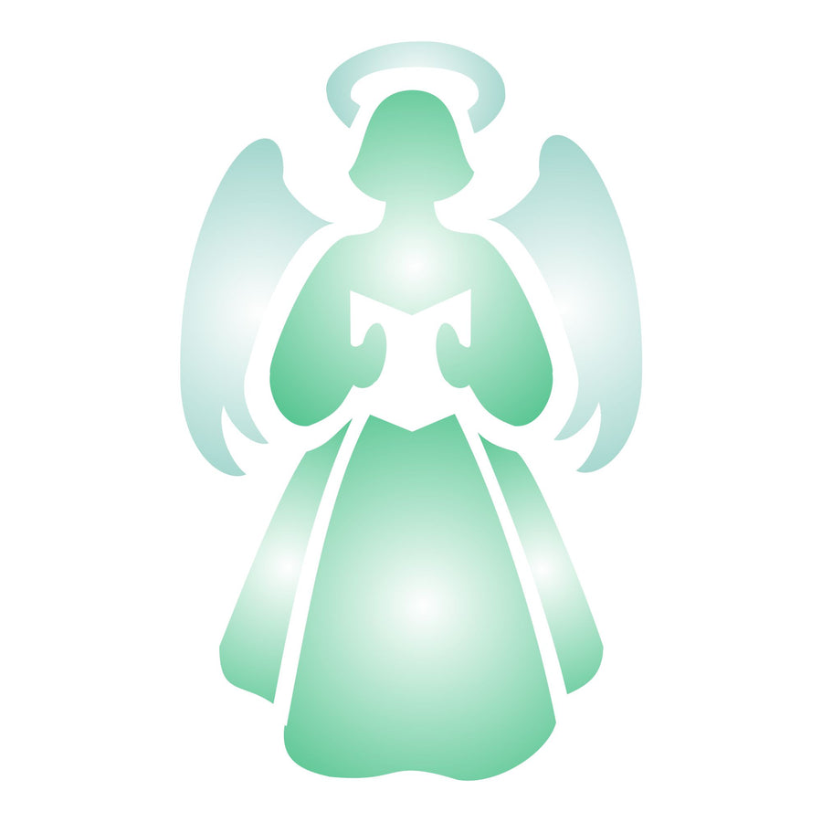 Christmas Angel Stencil- Scrapbooking Decor & Card