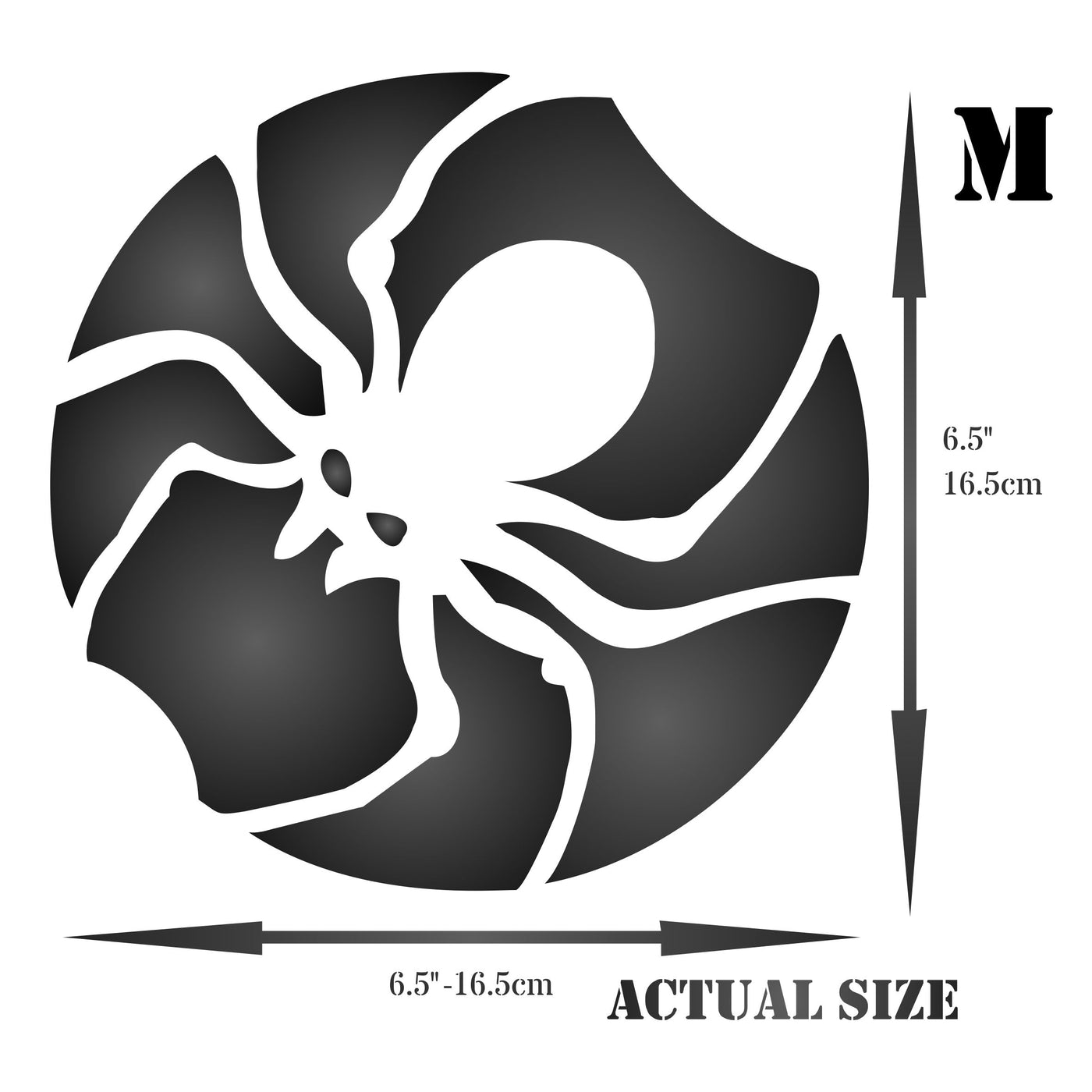 Halloween Spider Stencil - Scary Halloween Insect Decorative