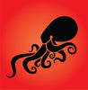 Octopus Stencil - Sea Ocean Nautical Seashore Reef Fish