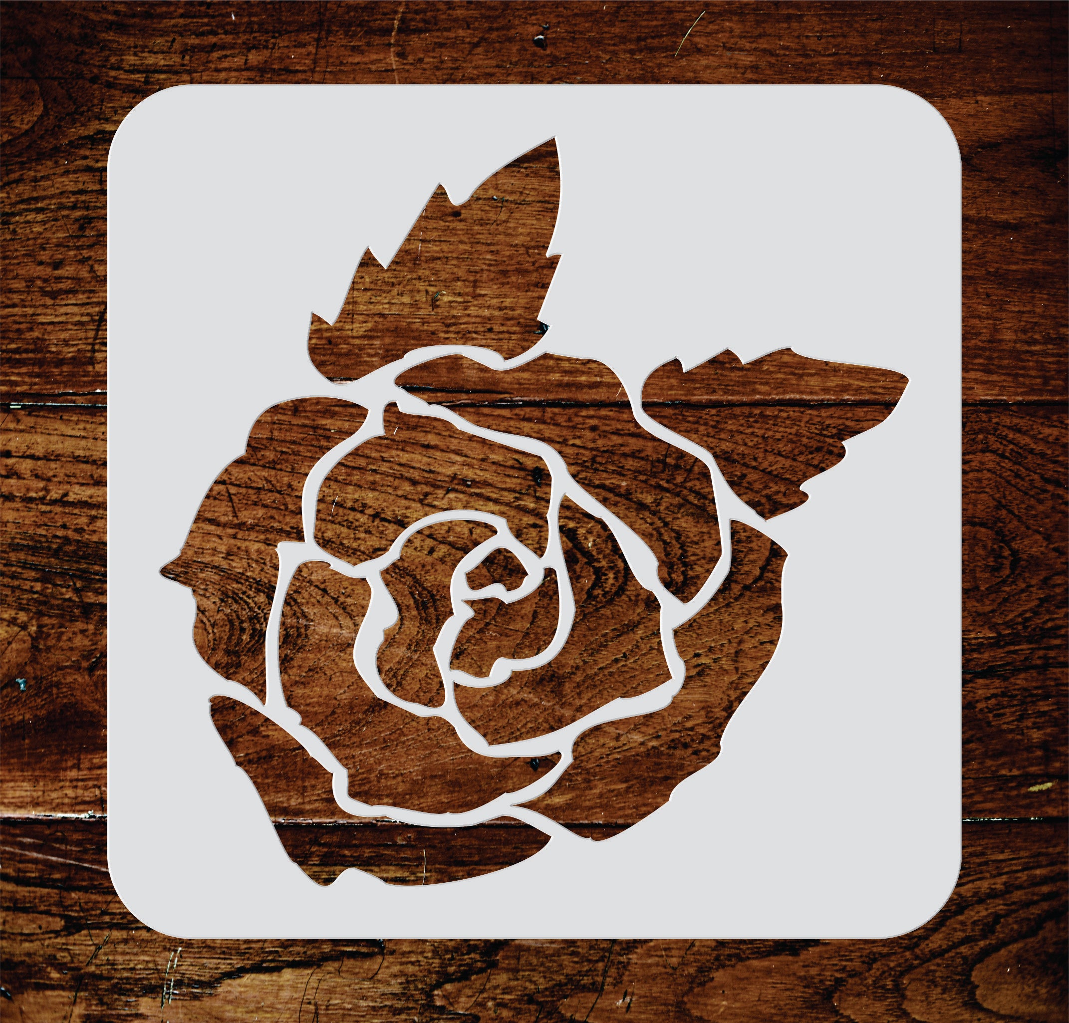 Rose Stencil - Classic Large Flower Floral