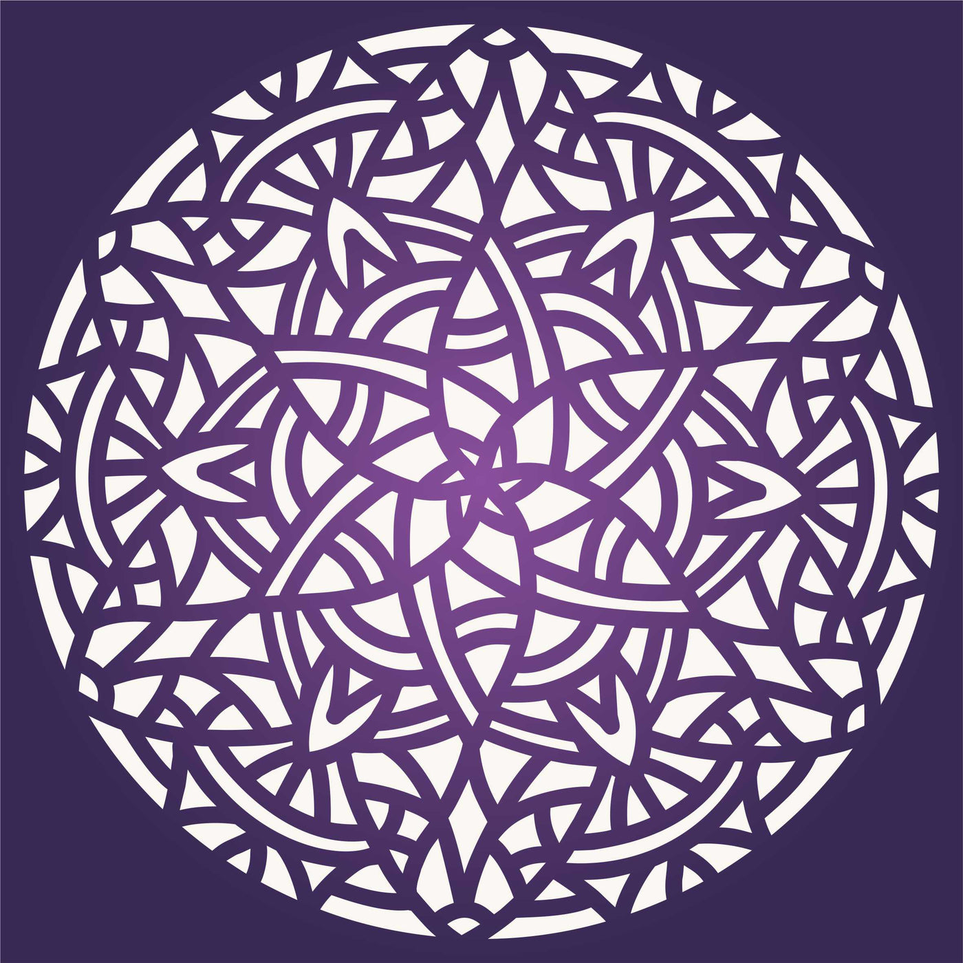 Arabic Mandala Stencil- Islamic Mosaic Arabic Geometric Design