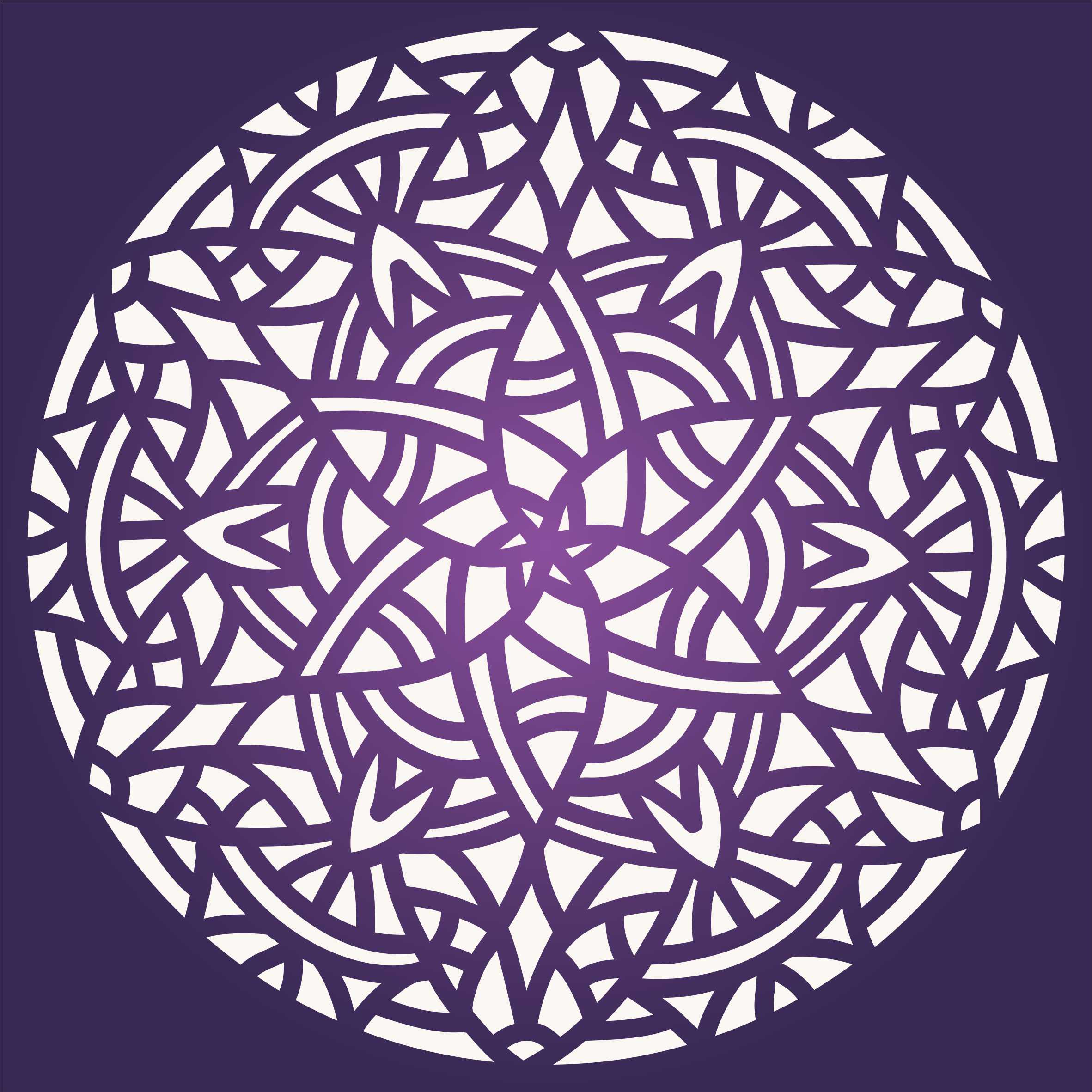 Arabic Mandala Stencil- Islamic Mosaic Arabic Geometric Design