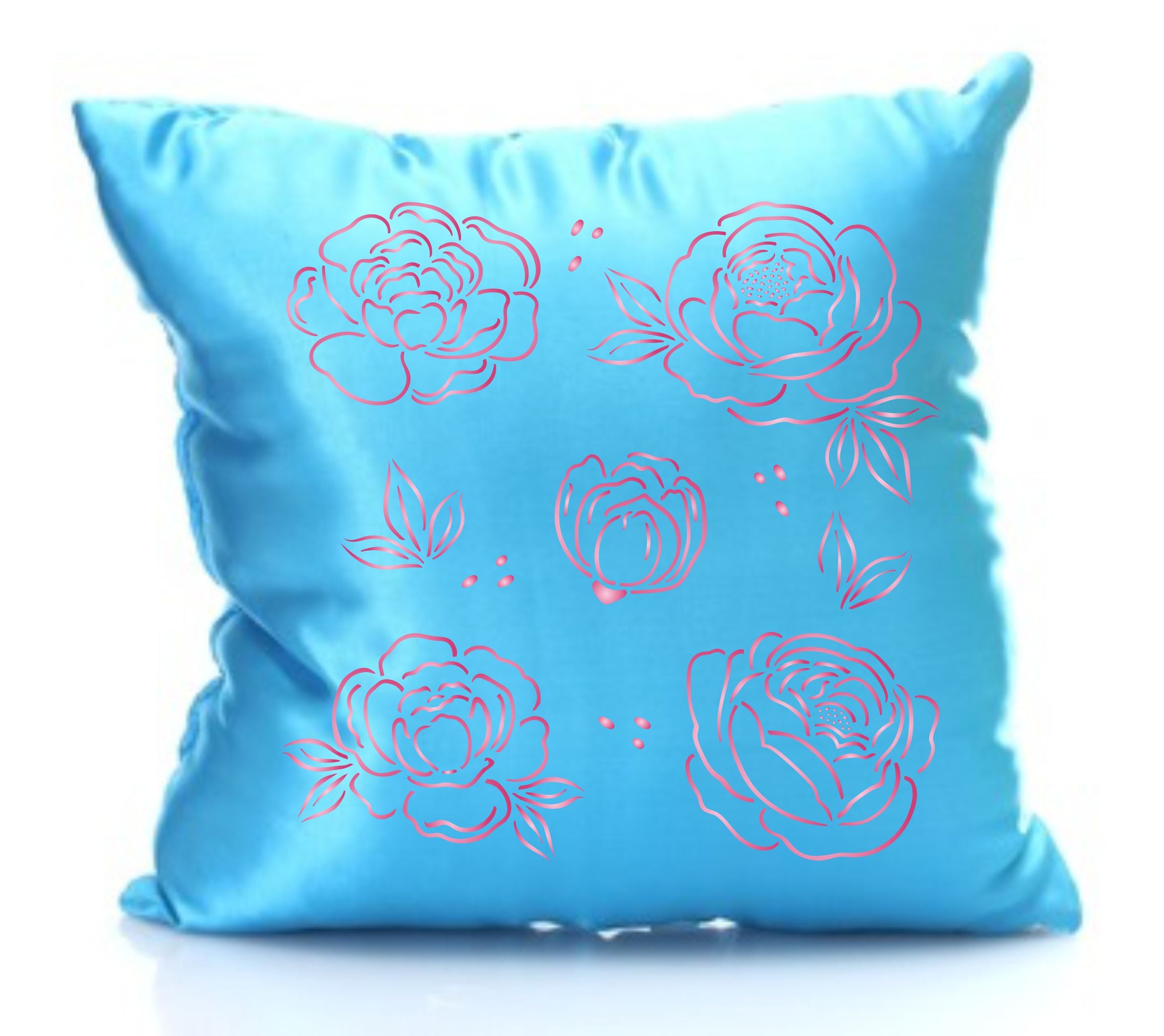 Peony Collection Stencil - Flower Floral Peonies Set