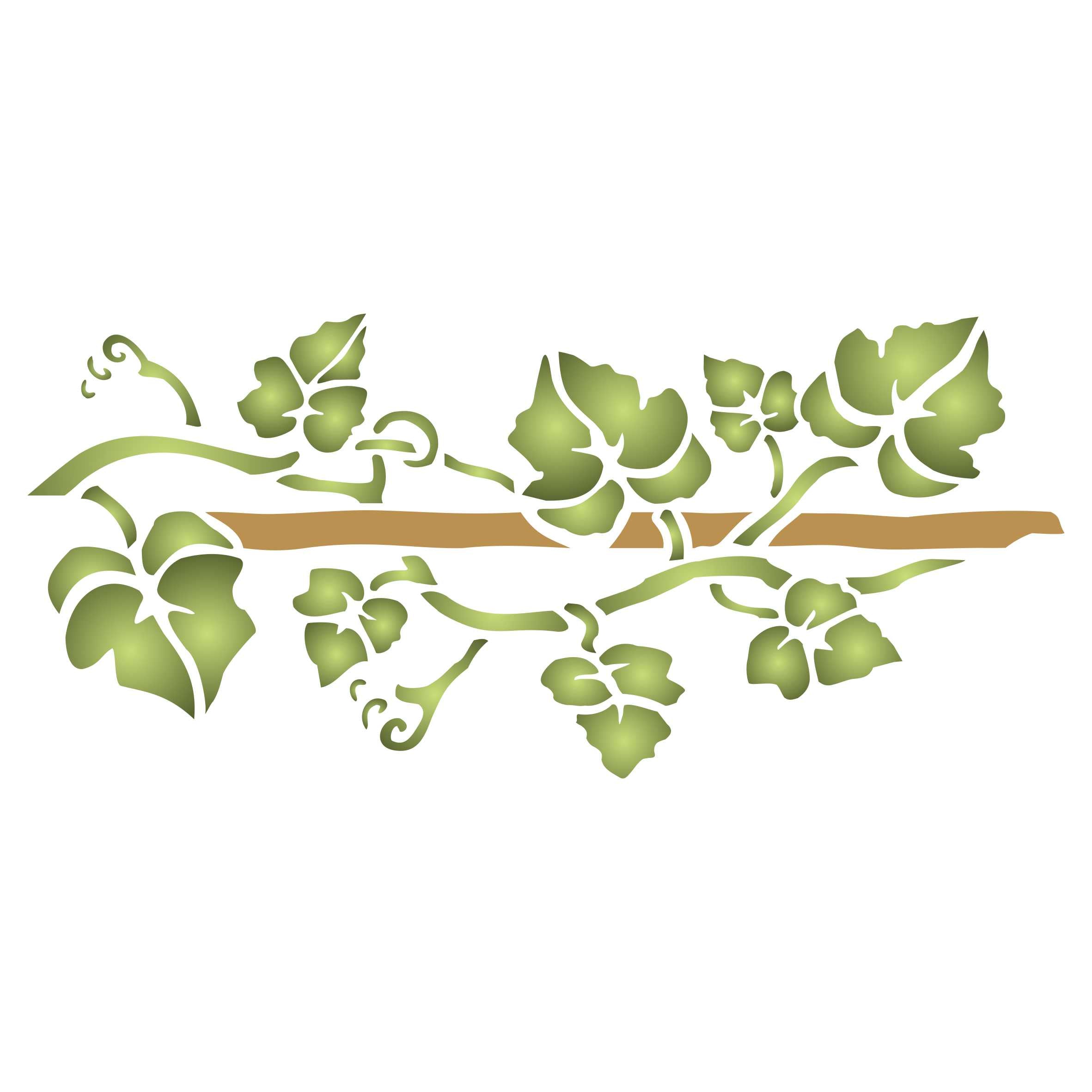 Vine Stencil - Classic Leaf Border