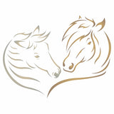 Love Horses Stencil - Decorative Farm Animal Equine Pony Horse Head