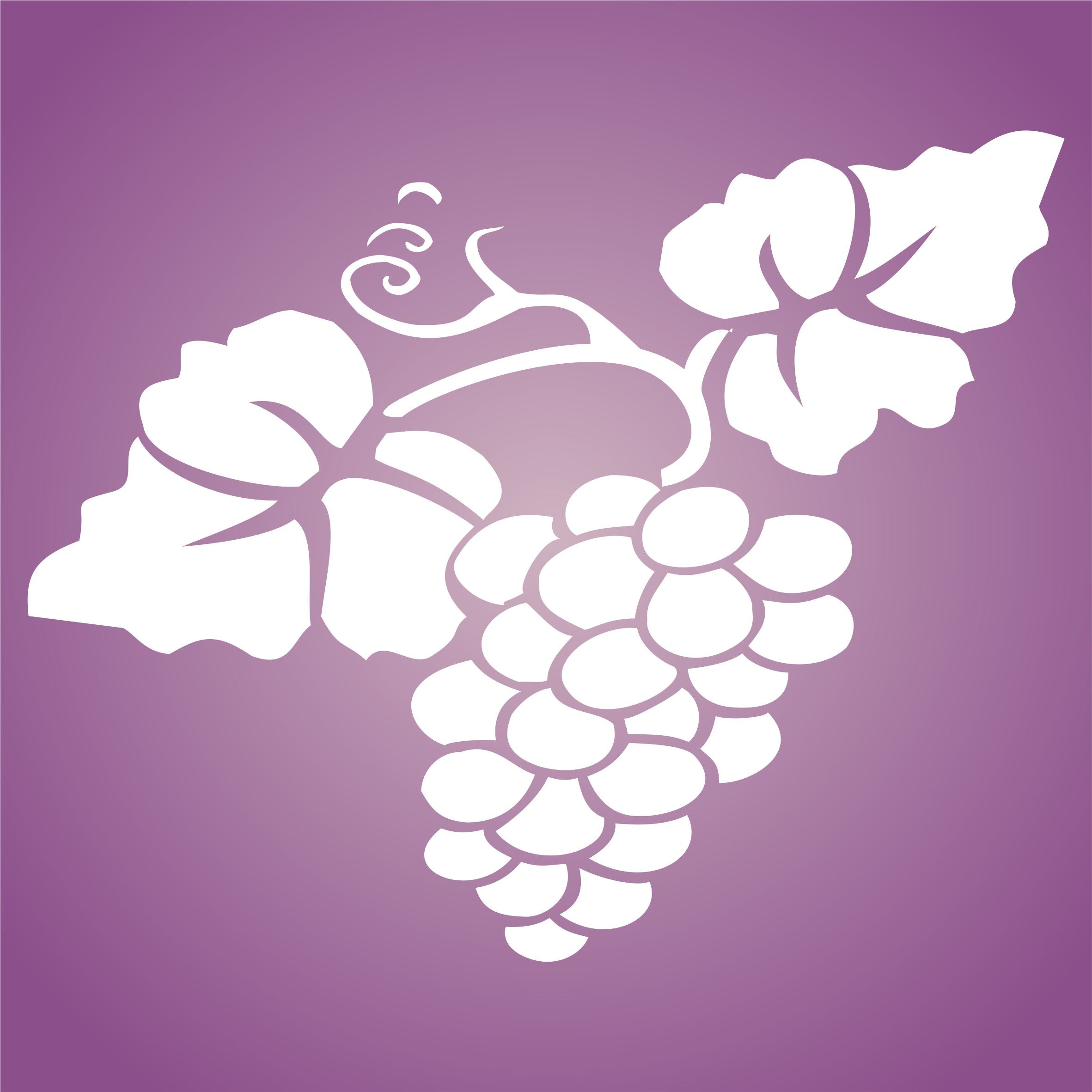 Grape Stencil- Classic Fruit Kitchen