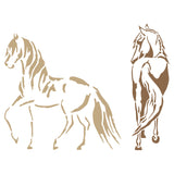 Wild Horses Stencil - Decorative Farm Animal Equine Pony Horse