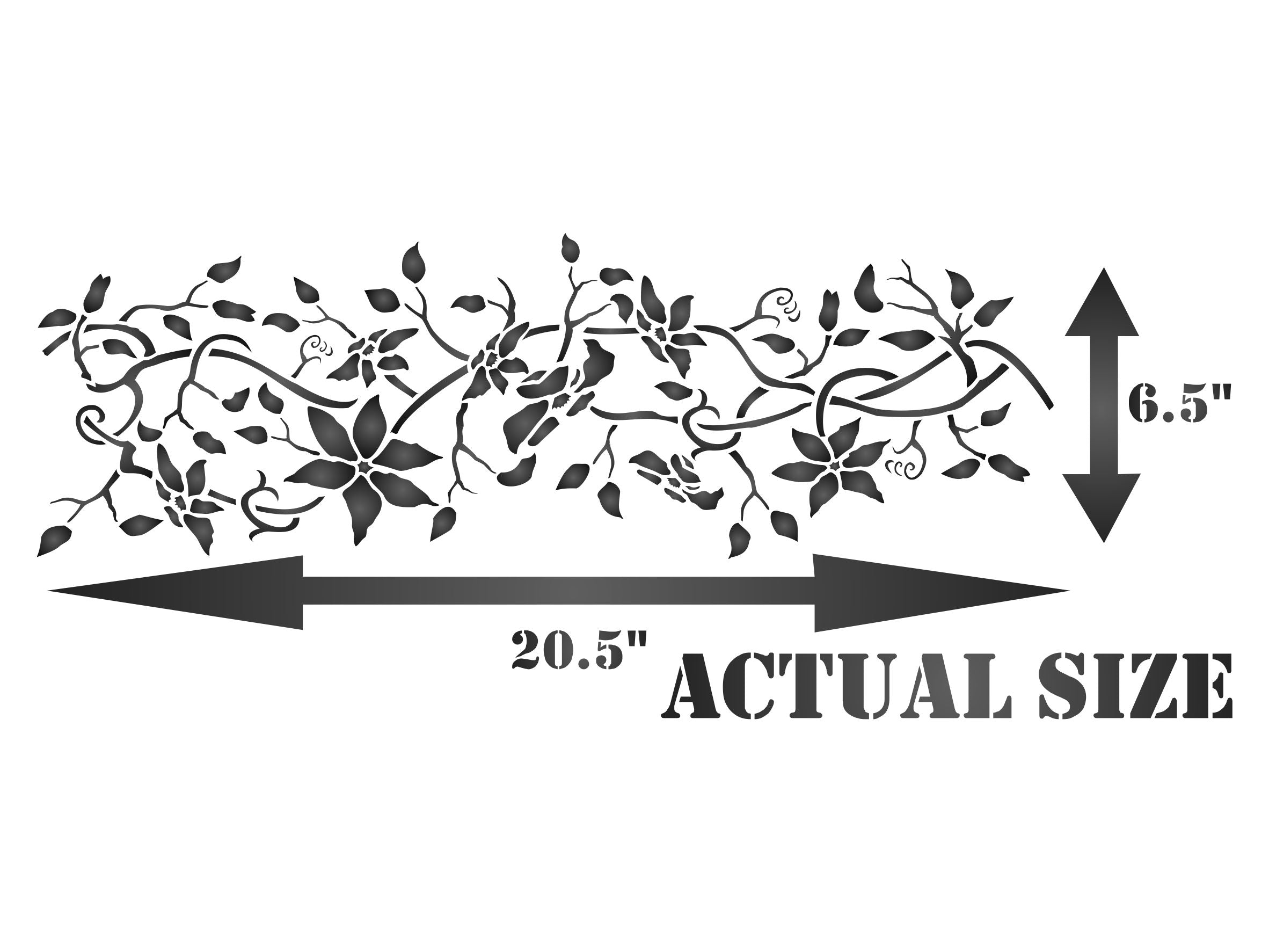 Clematis Stencil- Classic Border Flower