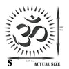 OM Stencil - AUM Indian Mantra Sanskrit Hindu Spiritual
