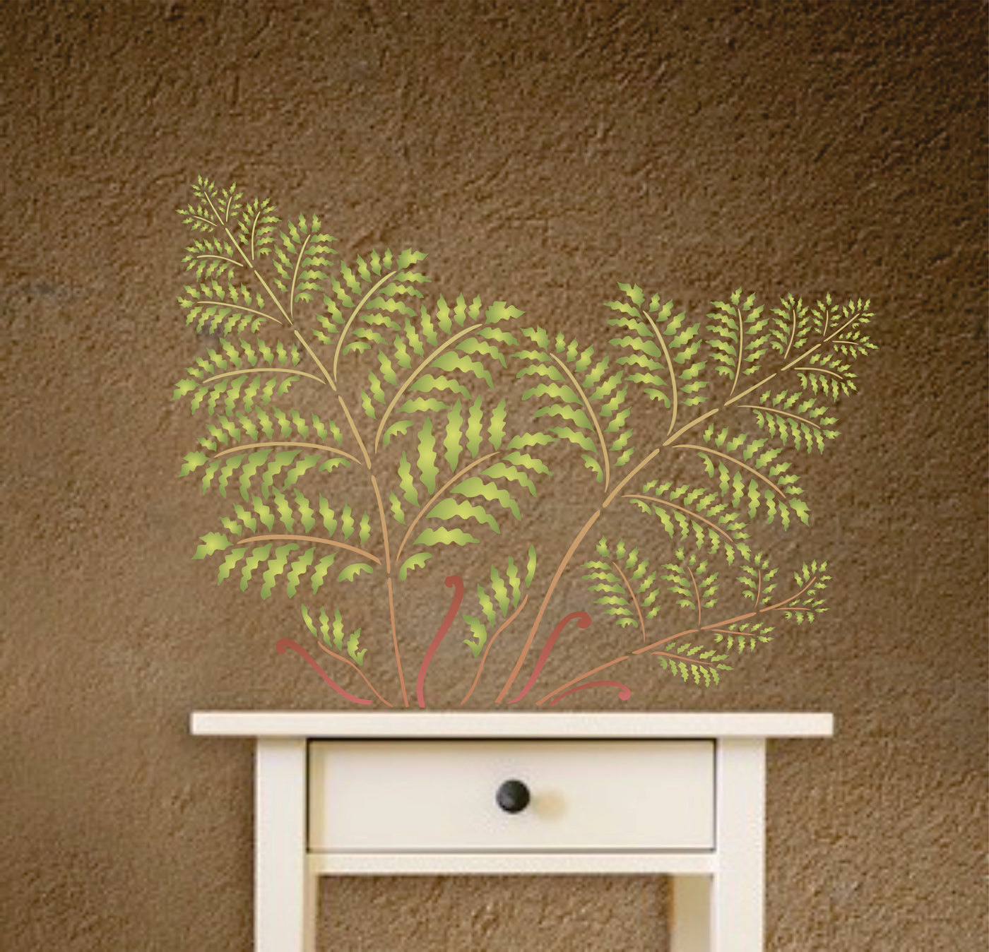 Tree Fern Stencil- Large Tropical Ferns