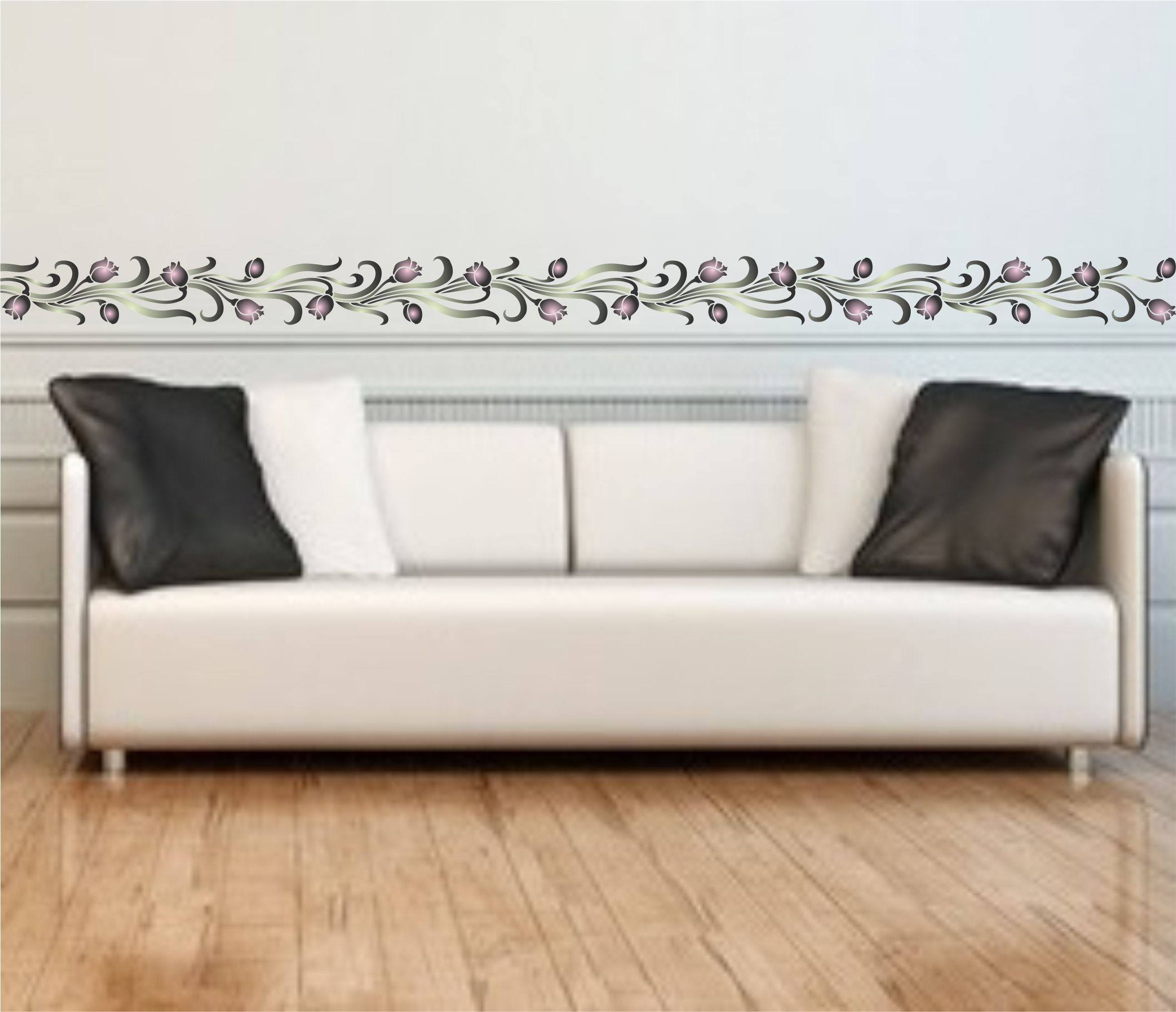 Tulip Stencil- Classic Border Flower