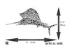 Marlin Stencil - Mosaic Fish Sailfish