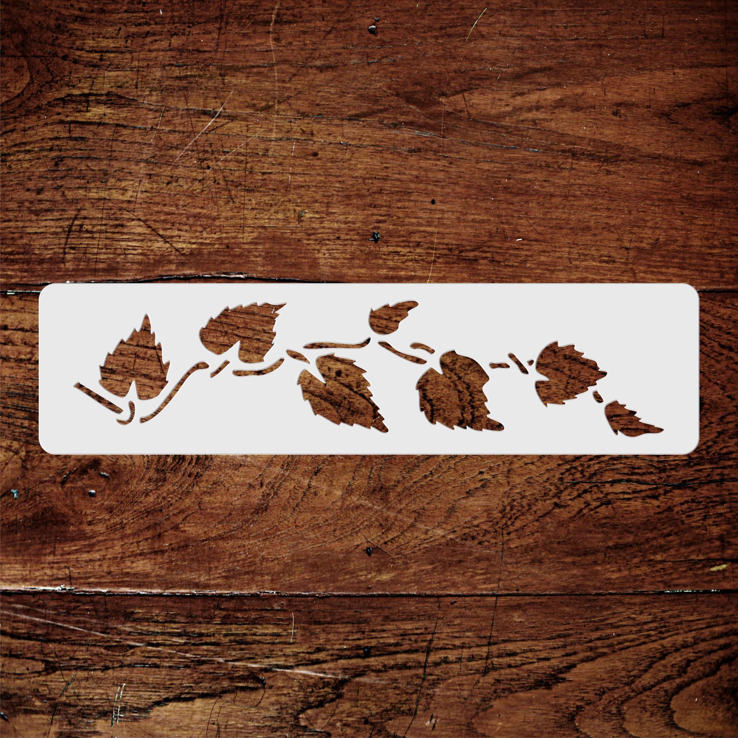 Leaves Stencil- Leaf Border Art Decor