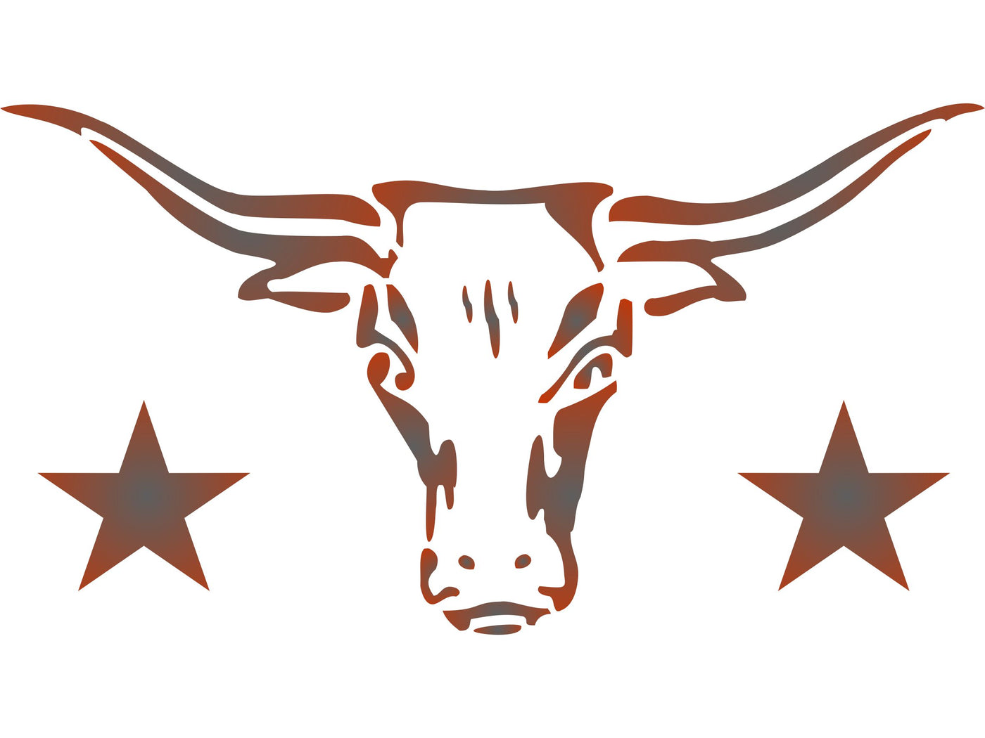 Longhorn Stencil- Cow Bull Skull Texas Farm Animal