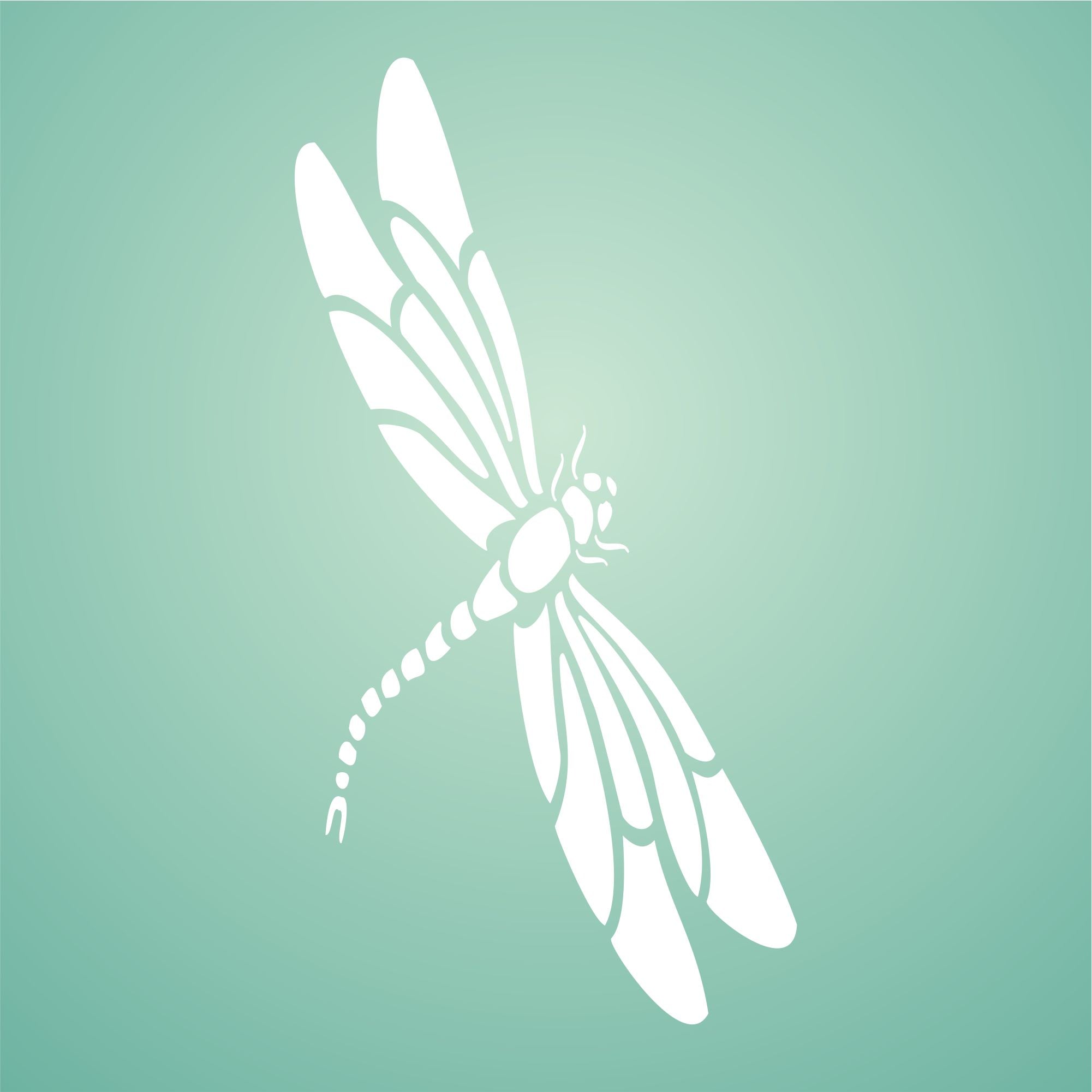 Dragonfly Stencil - Insect Bug Art Decor Cards