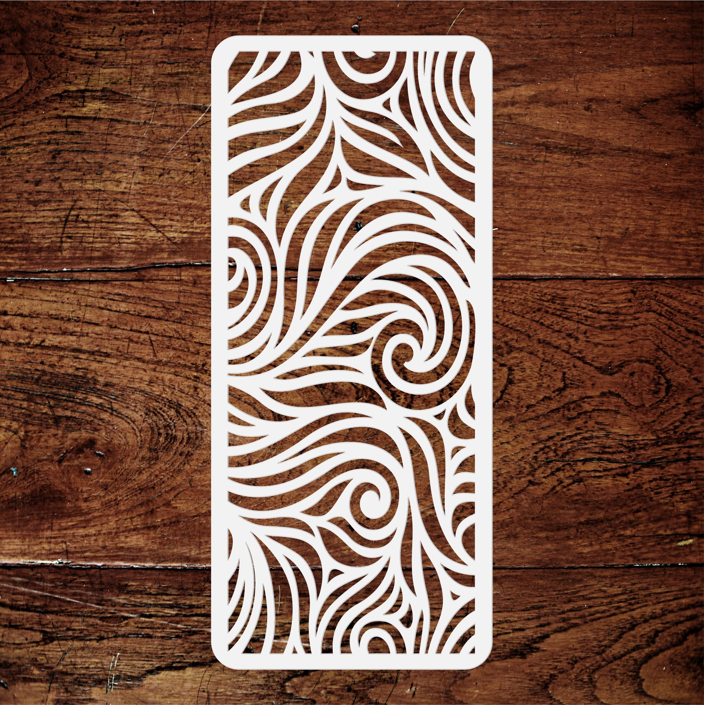 Slimline Waves Stencil- Sea Ocean Card Making Slimline DiesCards Template