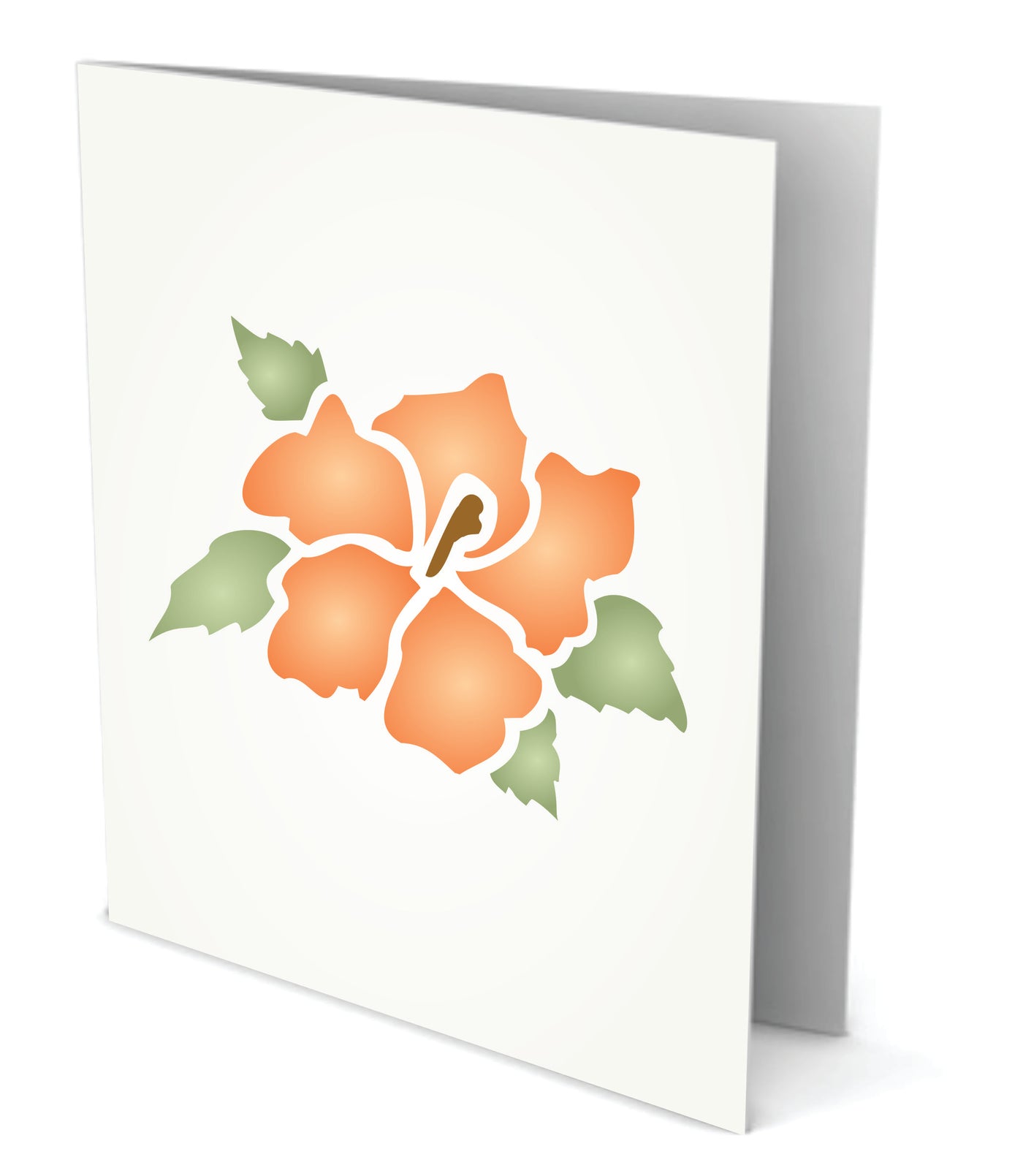 Hibiscus Stencil - Classic Large Flower Floral