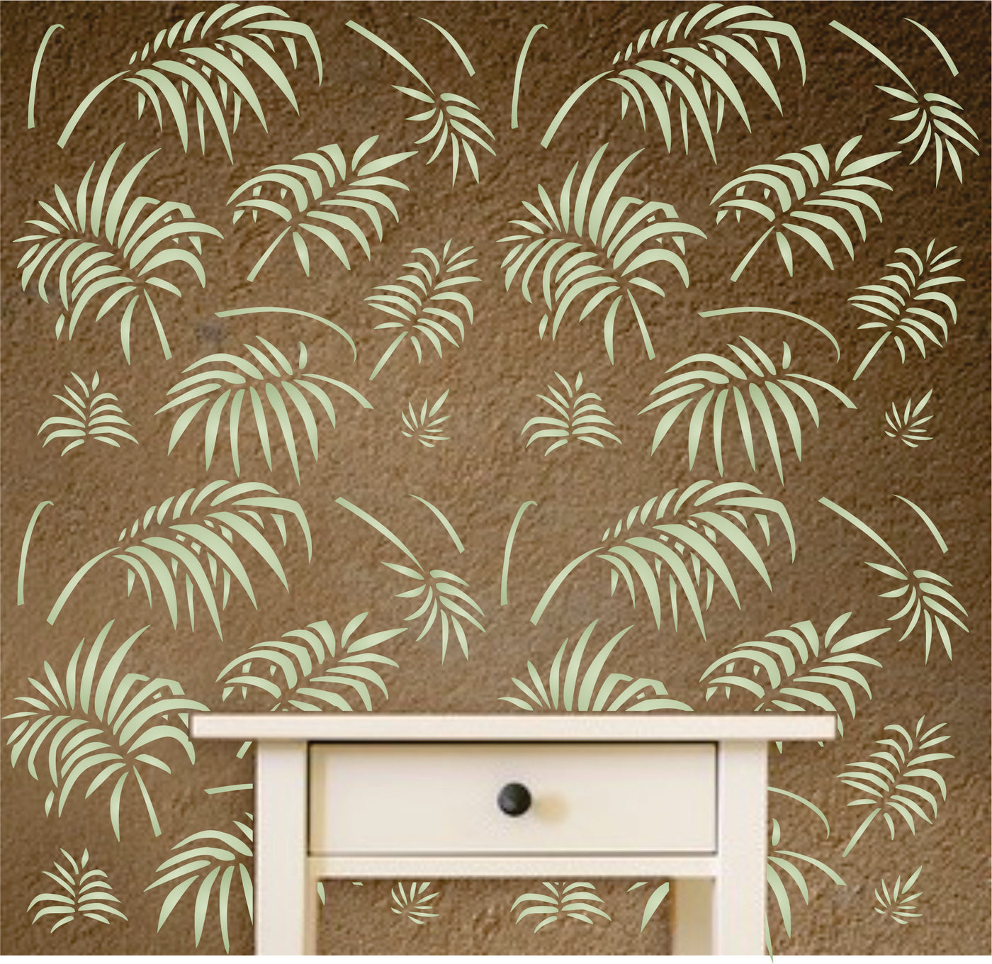 Palm Leaves Stencil-Large Tropical Palm Fronds