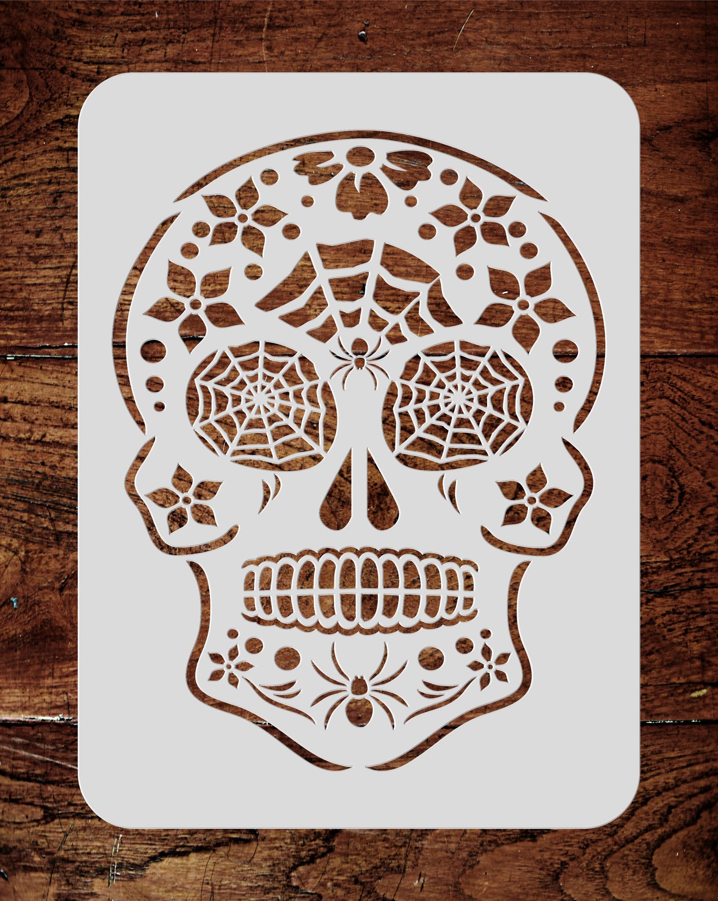 Halloween Sugar Skull Stencil - Day of The Dead Decor