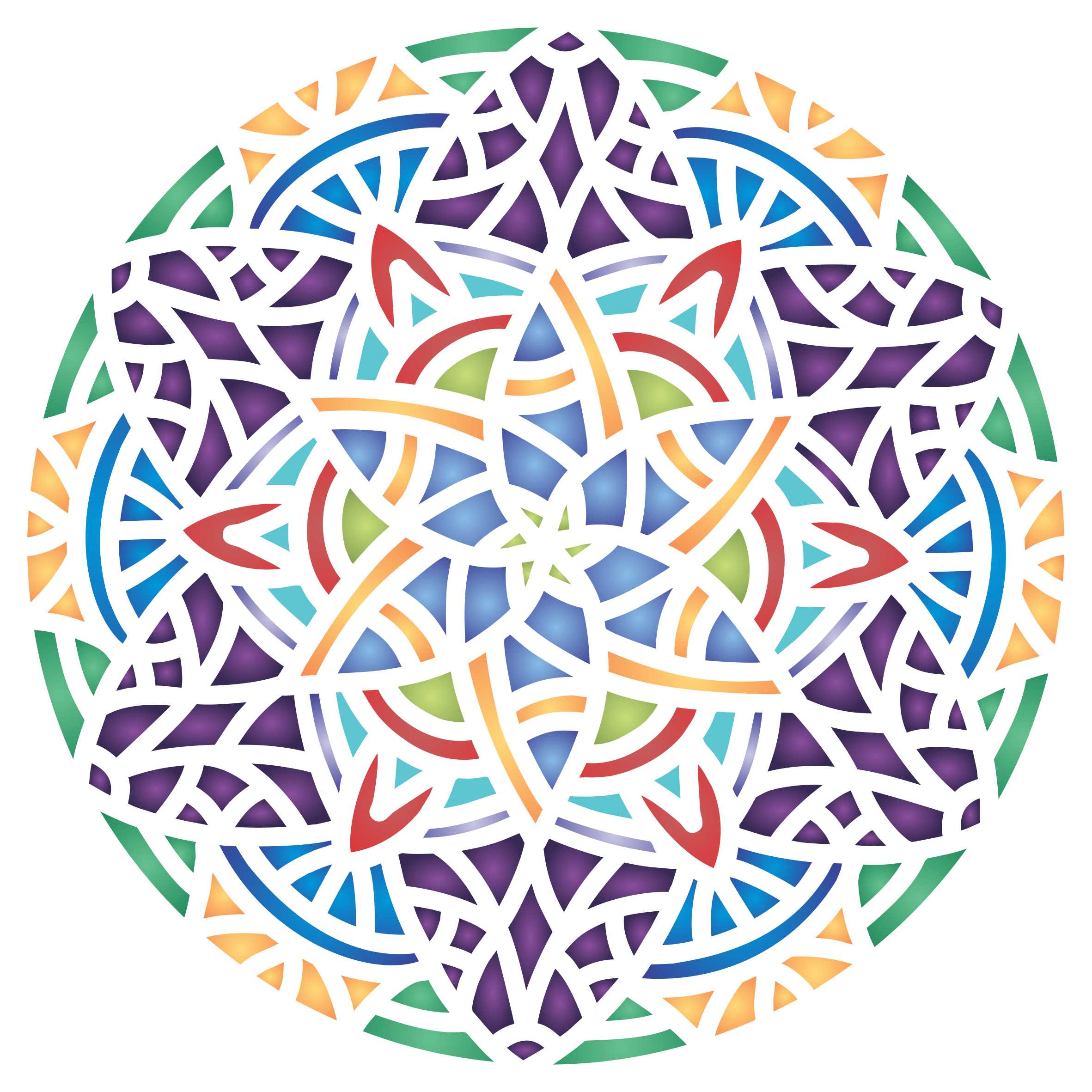 Arabic Mandala Stencil- Islamic Mosaic Arabic Geometric Design