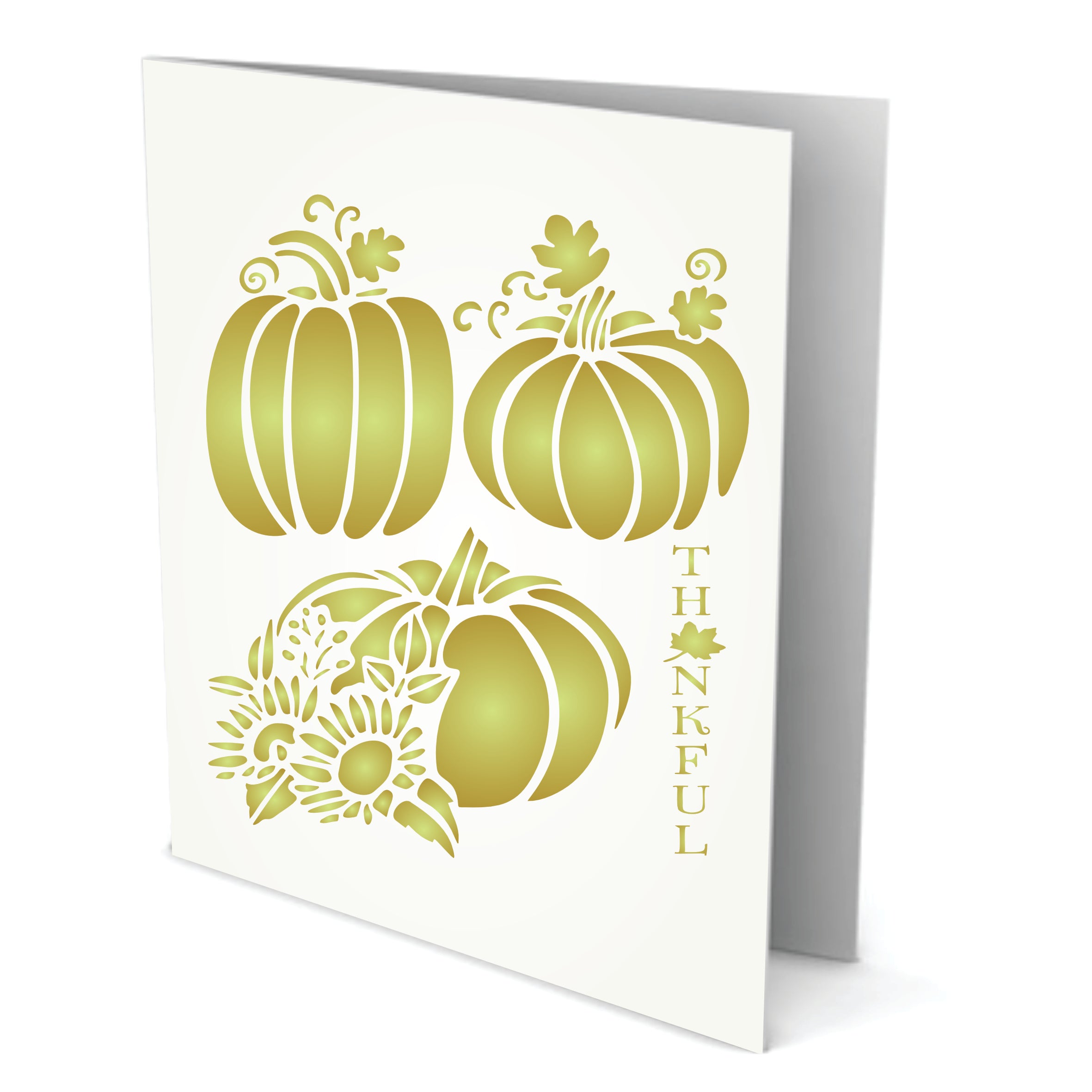 Thanksgiving Pumpkins Stencil - Halloween Decoration Cards Posters