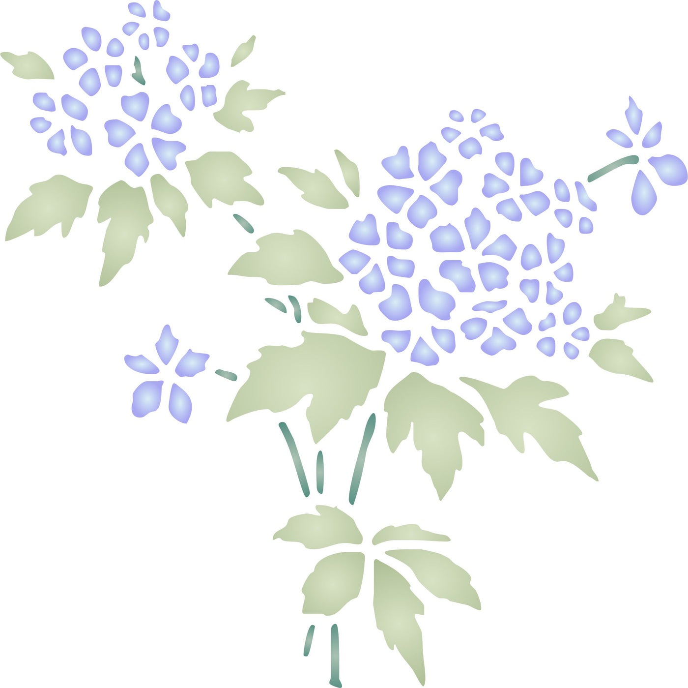 Wild Flowers Stencil - Floral Bouquet Bunch