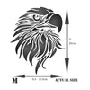 Eagle Head Stencil - Decorative Bird Animal Wildlife
