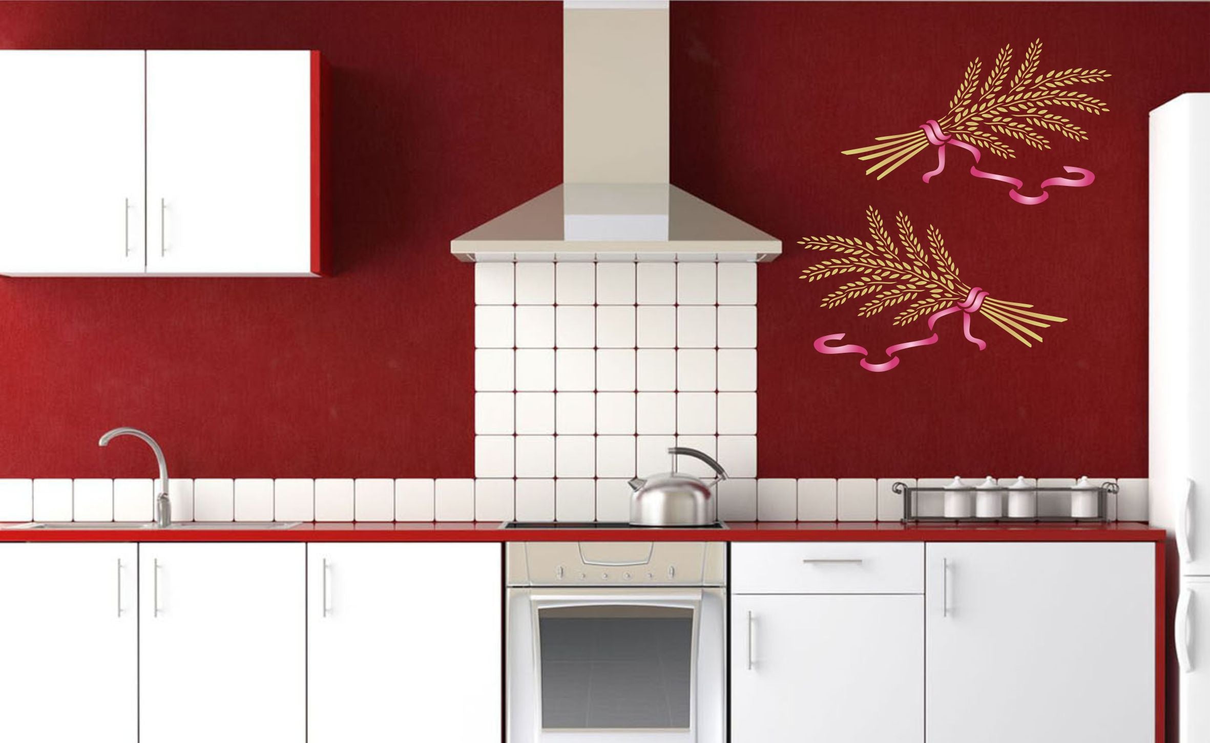 Wheat Sheaf Stencil- Vegetable Kitchen