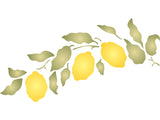 Lemon Branch Stencil- Classic Fruit Lemon Bough