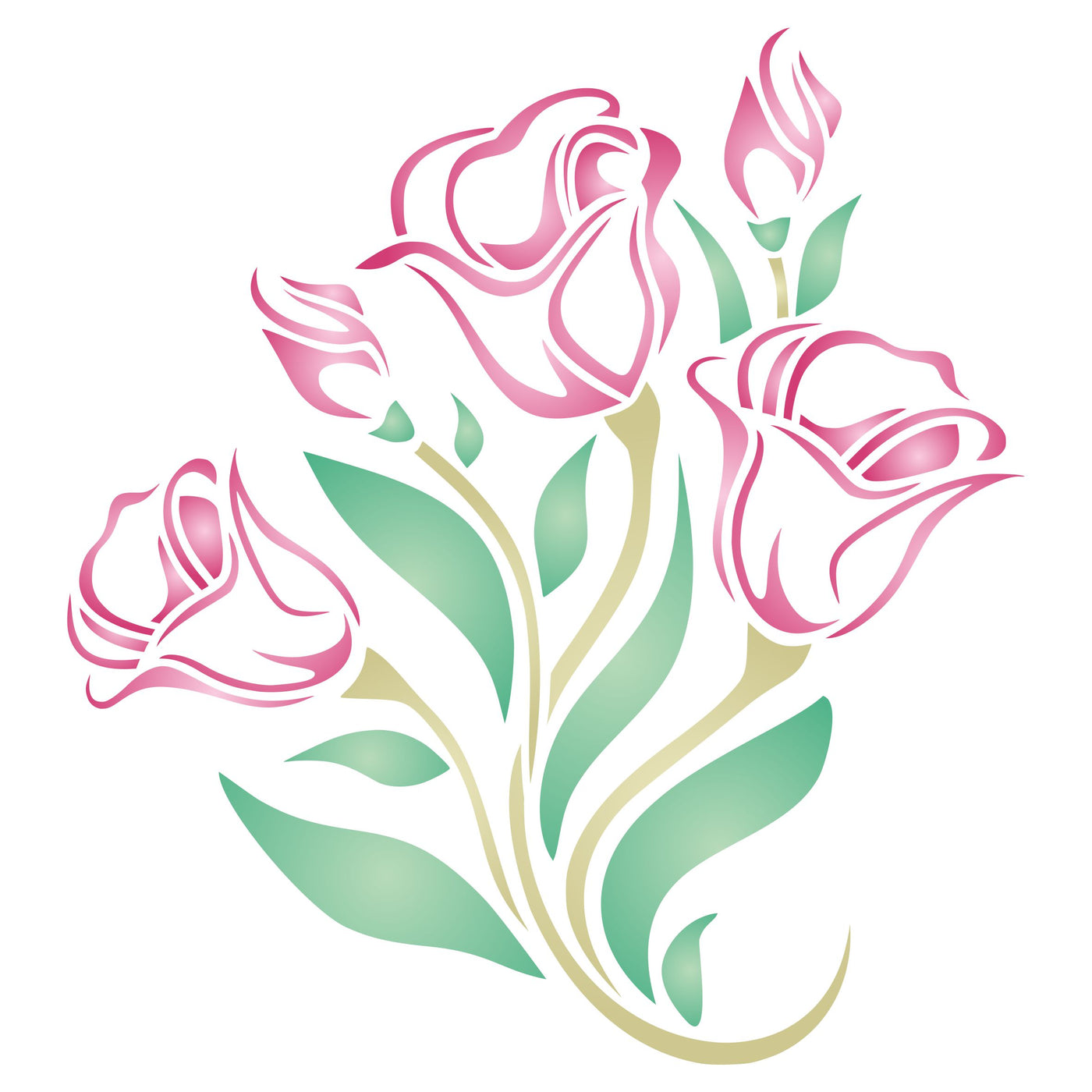 Tulip Stencil - Spring Flower Floral Perennial