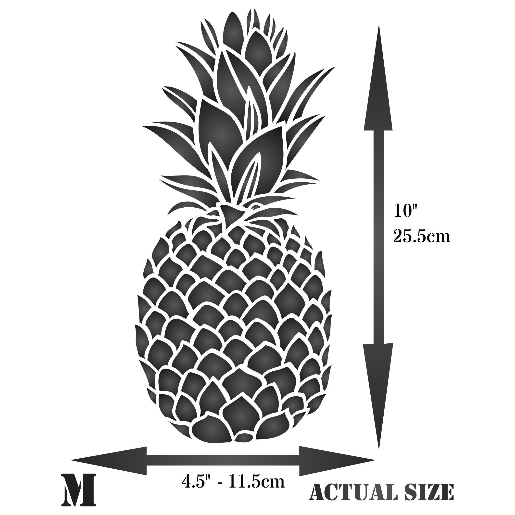 Pineapple Stencil - Fruit Vegetable Kitchen