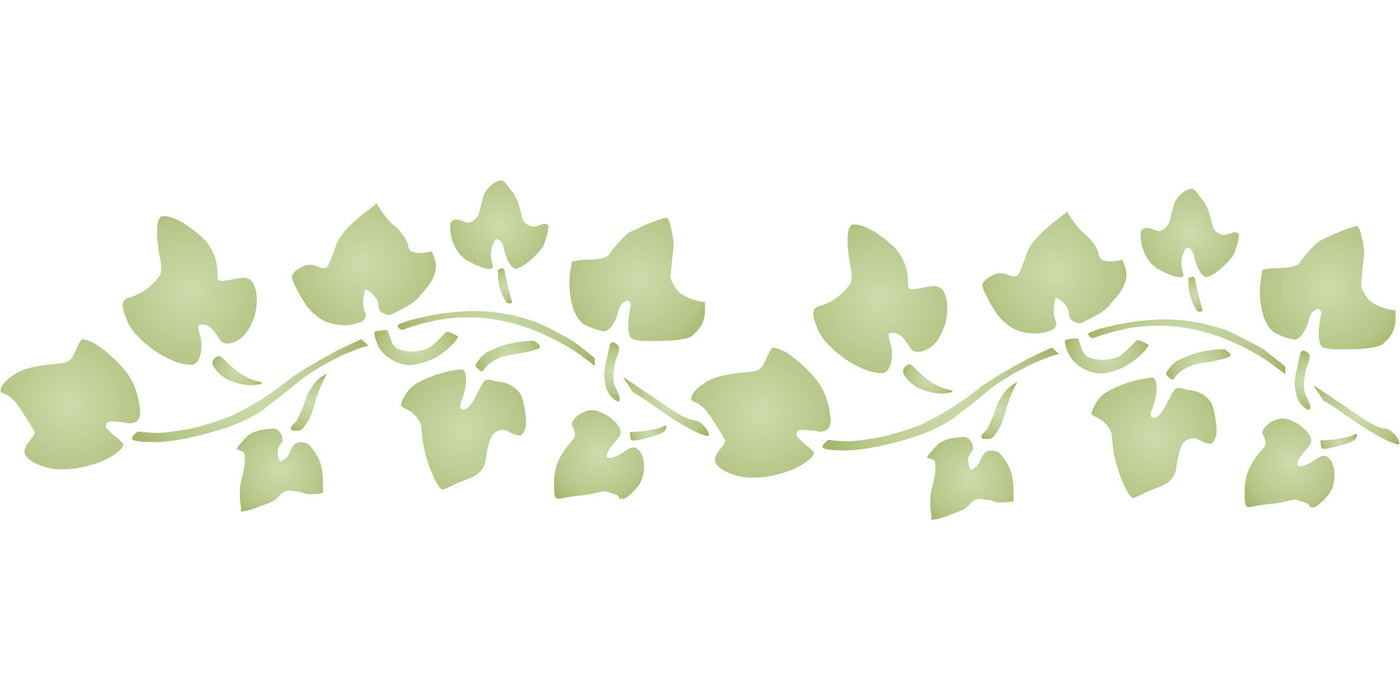 Ivy Stencil - Classic Border Leaf Leaves Plant Garden