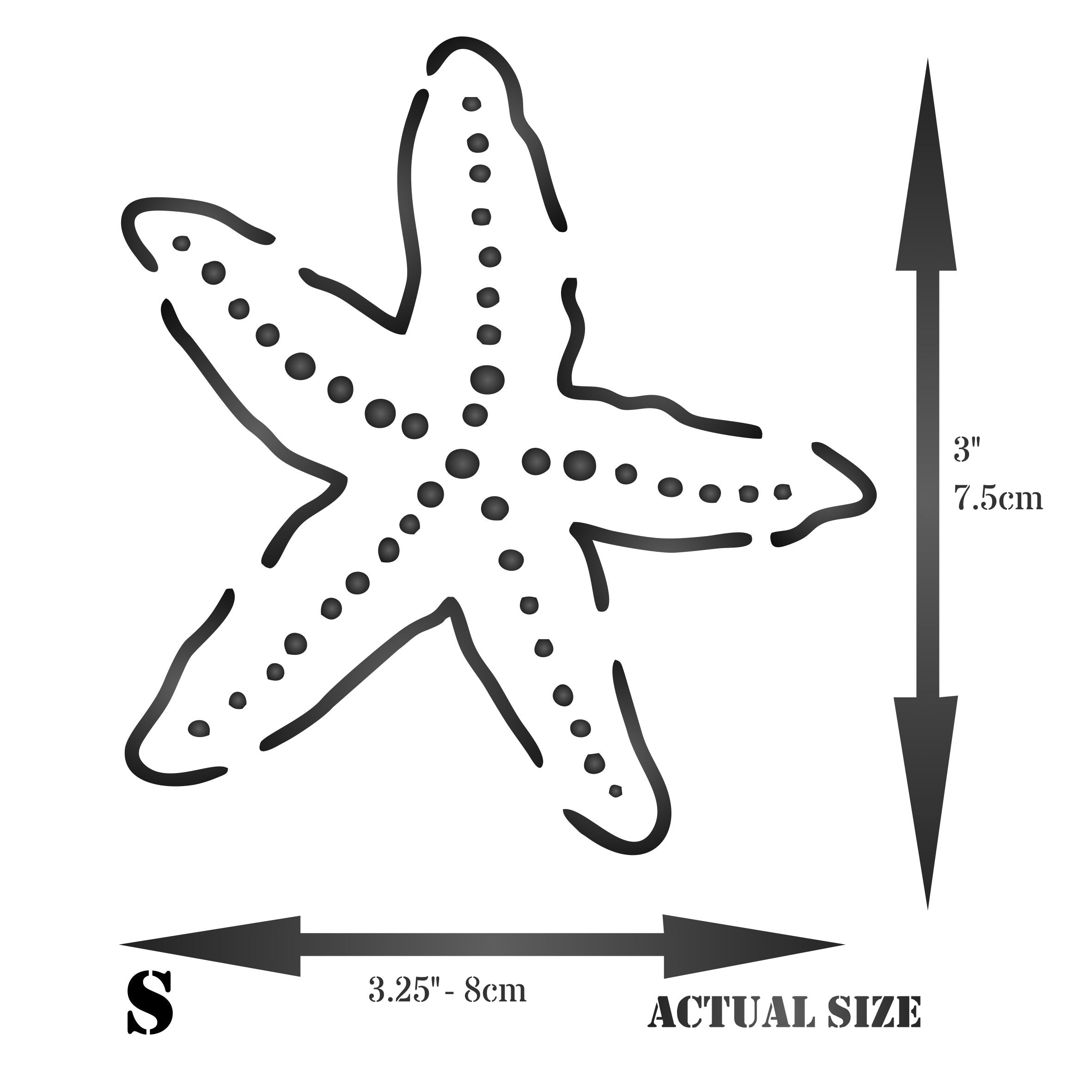 Starfish Stencil - SSea Ocean Nautical Seashore Reef Fish