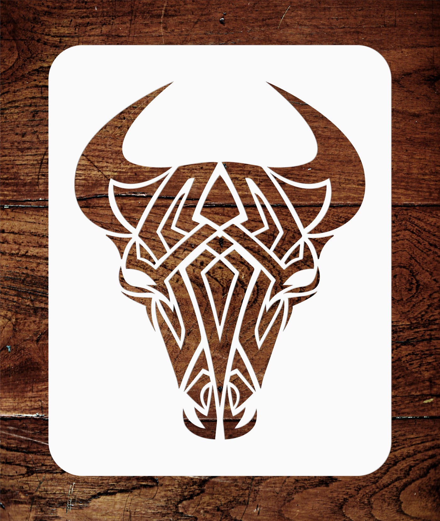 Tribal Bull Stencil - Cow Tattoo Bull Head Skull