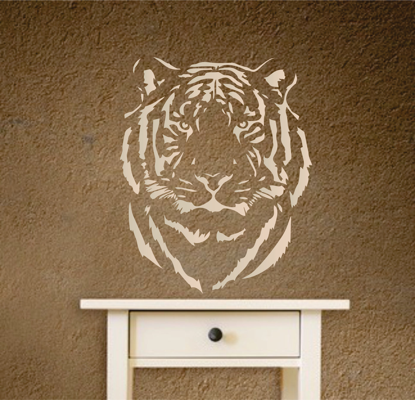 Tiger Head Stencil - African Big Cat Animal Wildlife