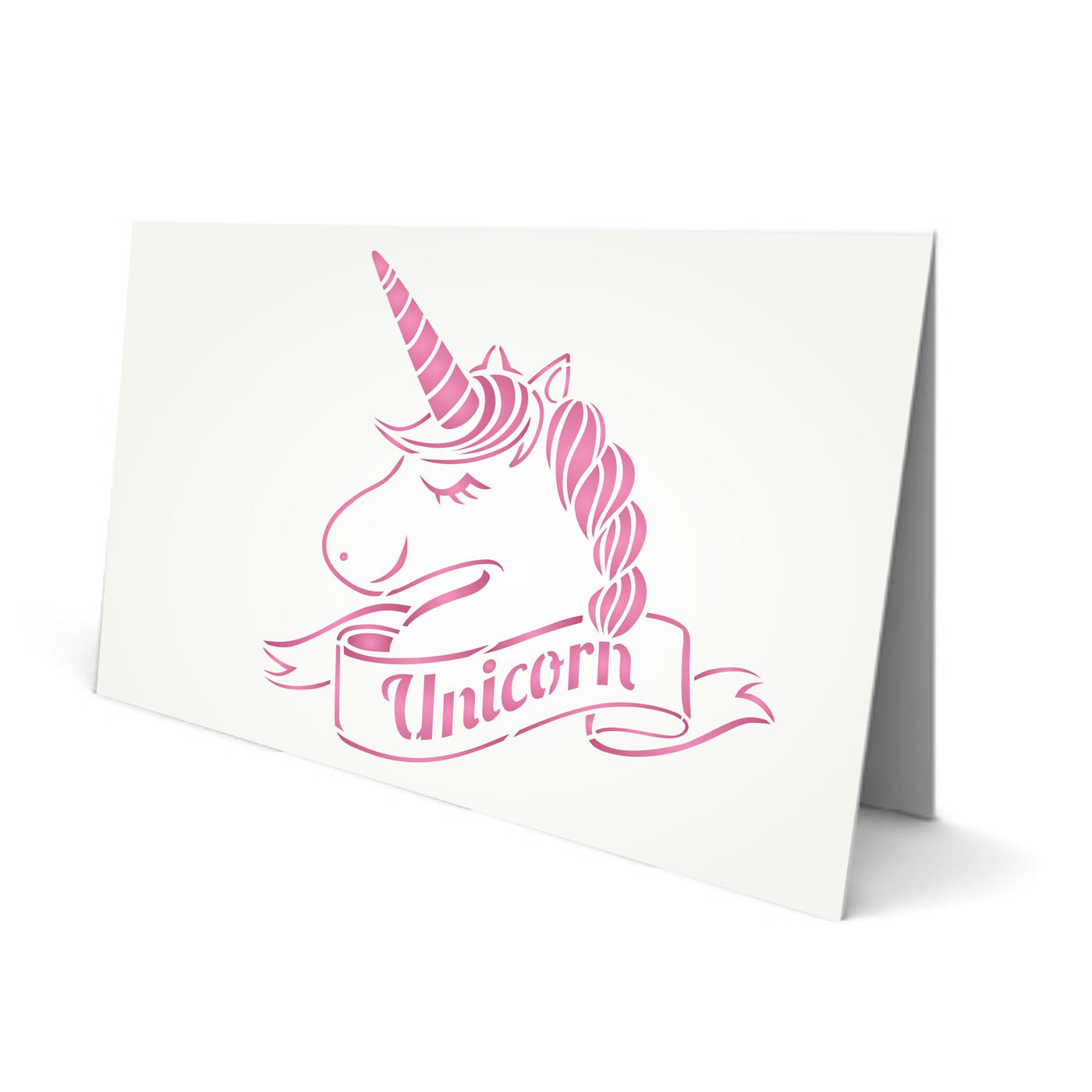 Unicorn Stencil - Childs Magical Horse Pony Unicorn Head