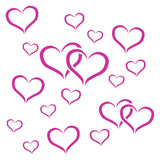 Love Hearts Stencil - Scrapbooking Valentines