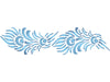 Peacock Feather Stencil- Classic Vintage Decor Border Feathers