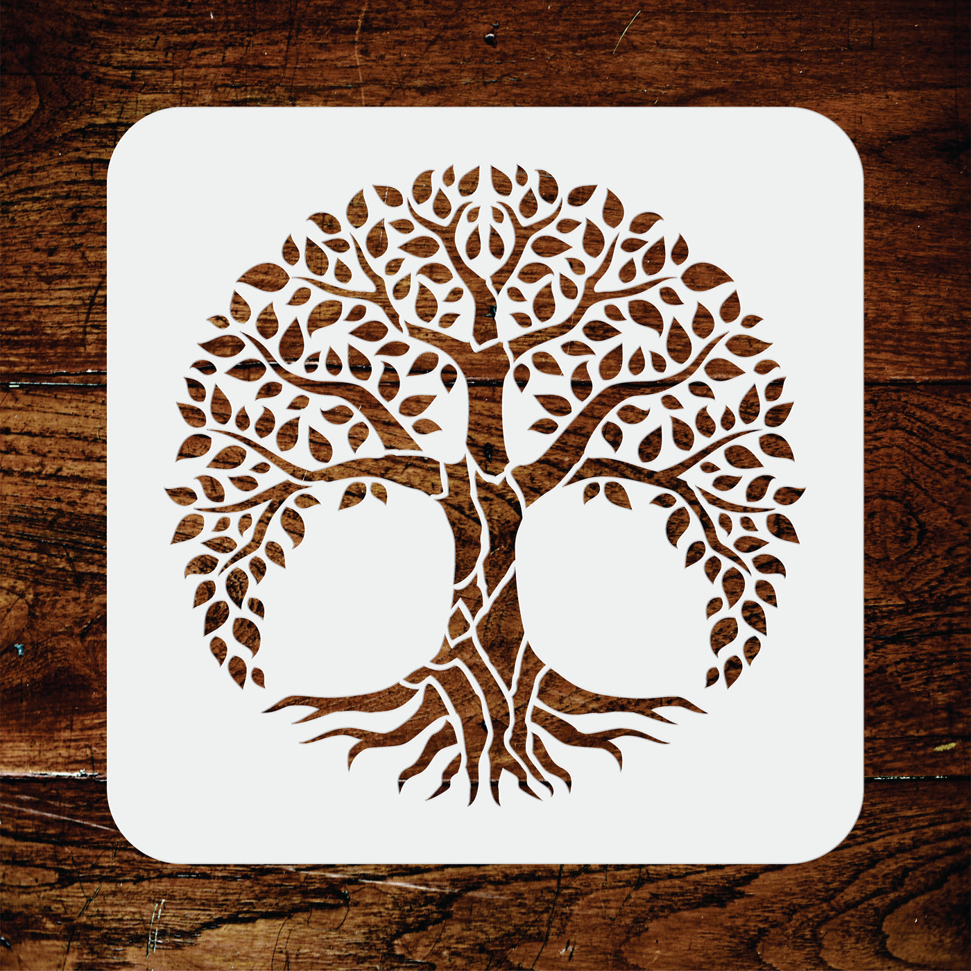 Tree of Life Stencil - Sacred Mandala World Tree