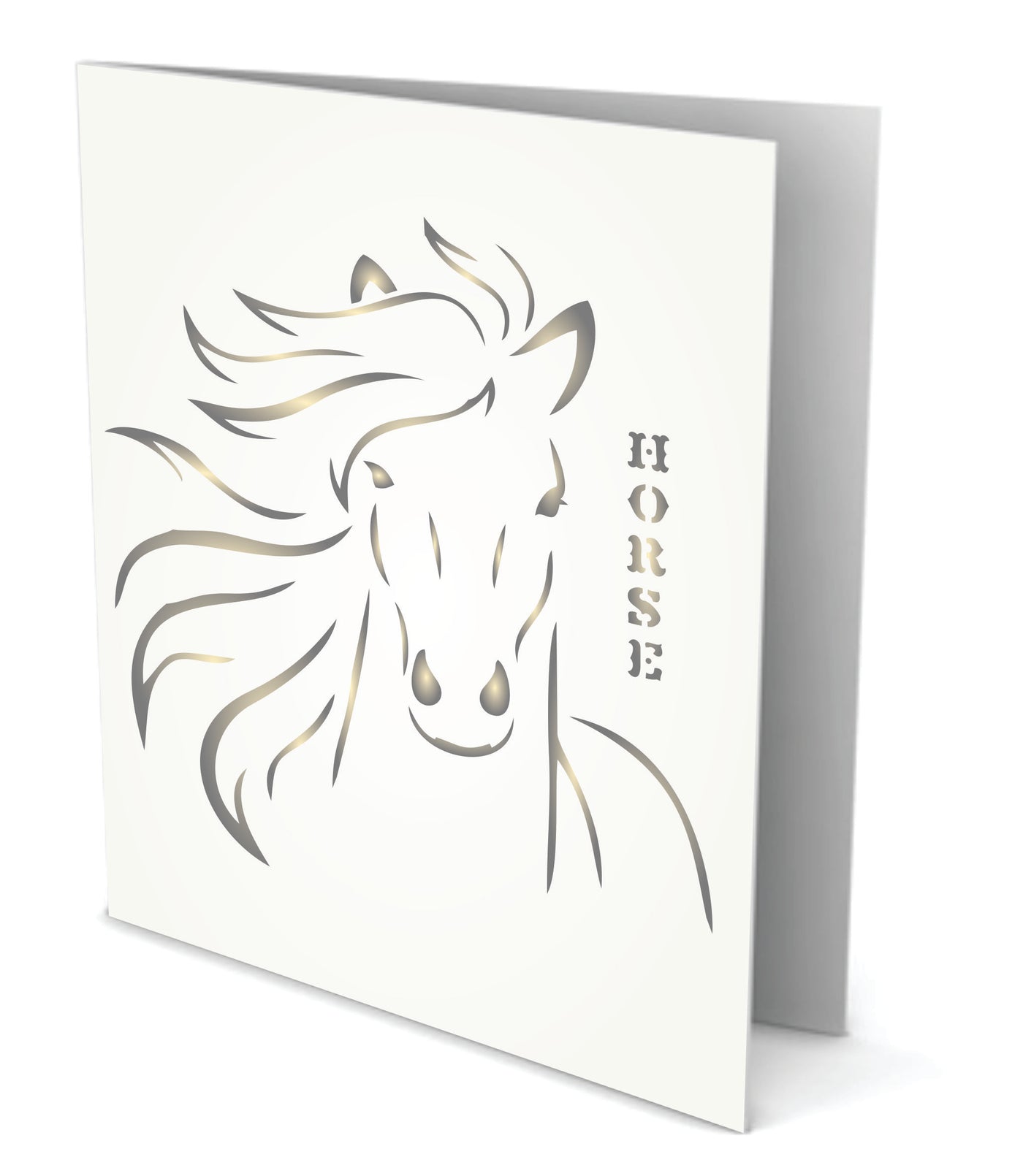 Horse Head Stencil - Animal Farm Chinese Year of The Horse