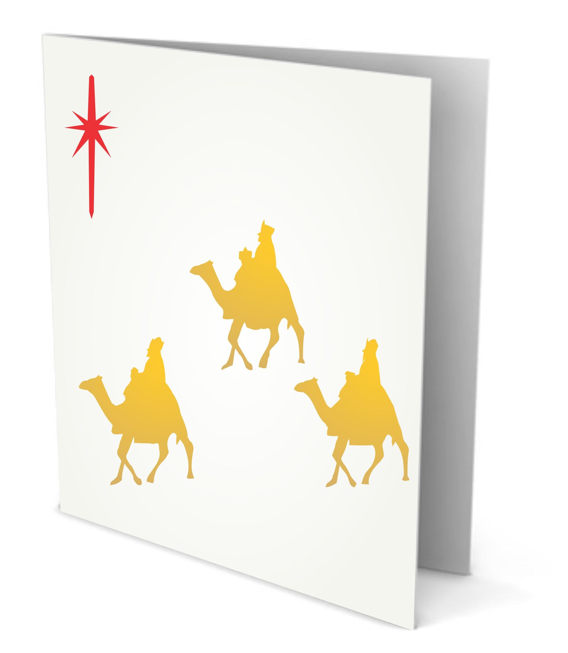 Christmas Wisemen Stencil - Classic Religious Nativity Decor Cards